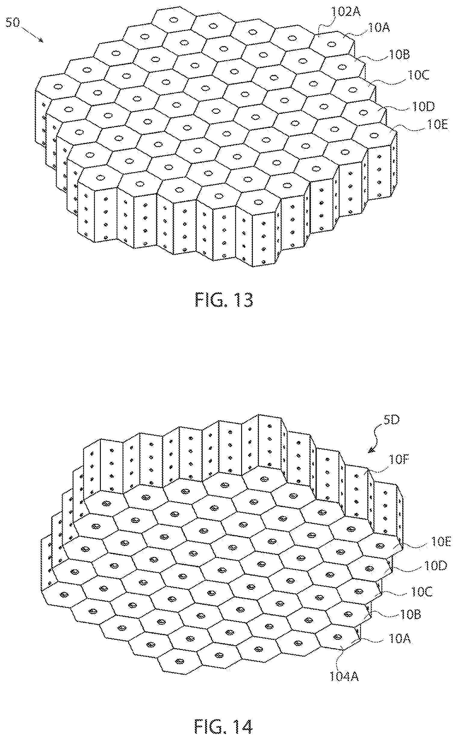 Patent US12315485 Figure 8 – Metamaterial design with perforated nozzles for acoustic noise reduction