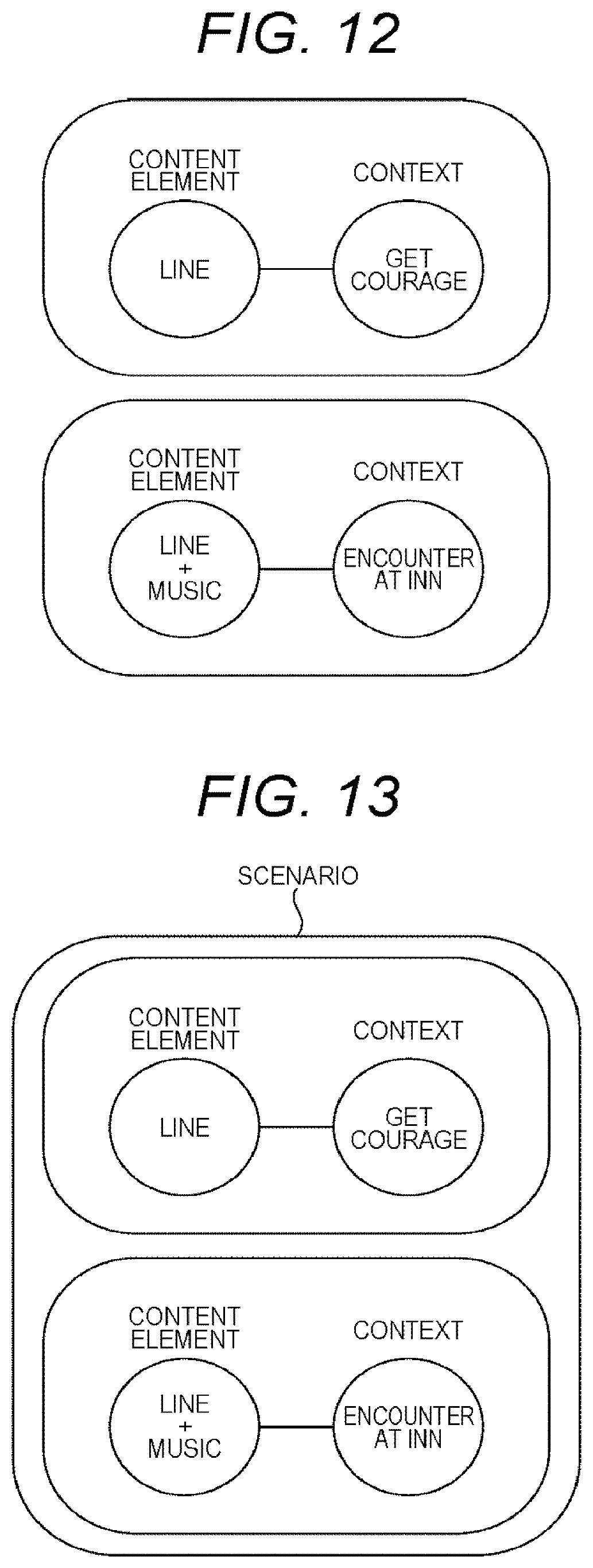 Patent US12315492 Figure 12 – Information processing system for presenting content based on content information and activitation conditions
