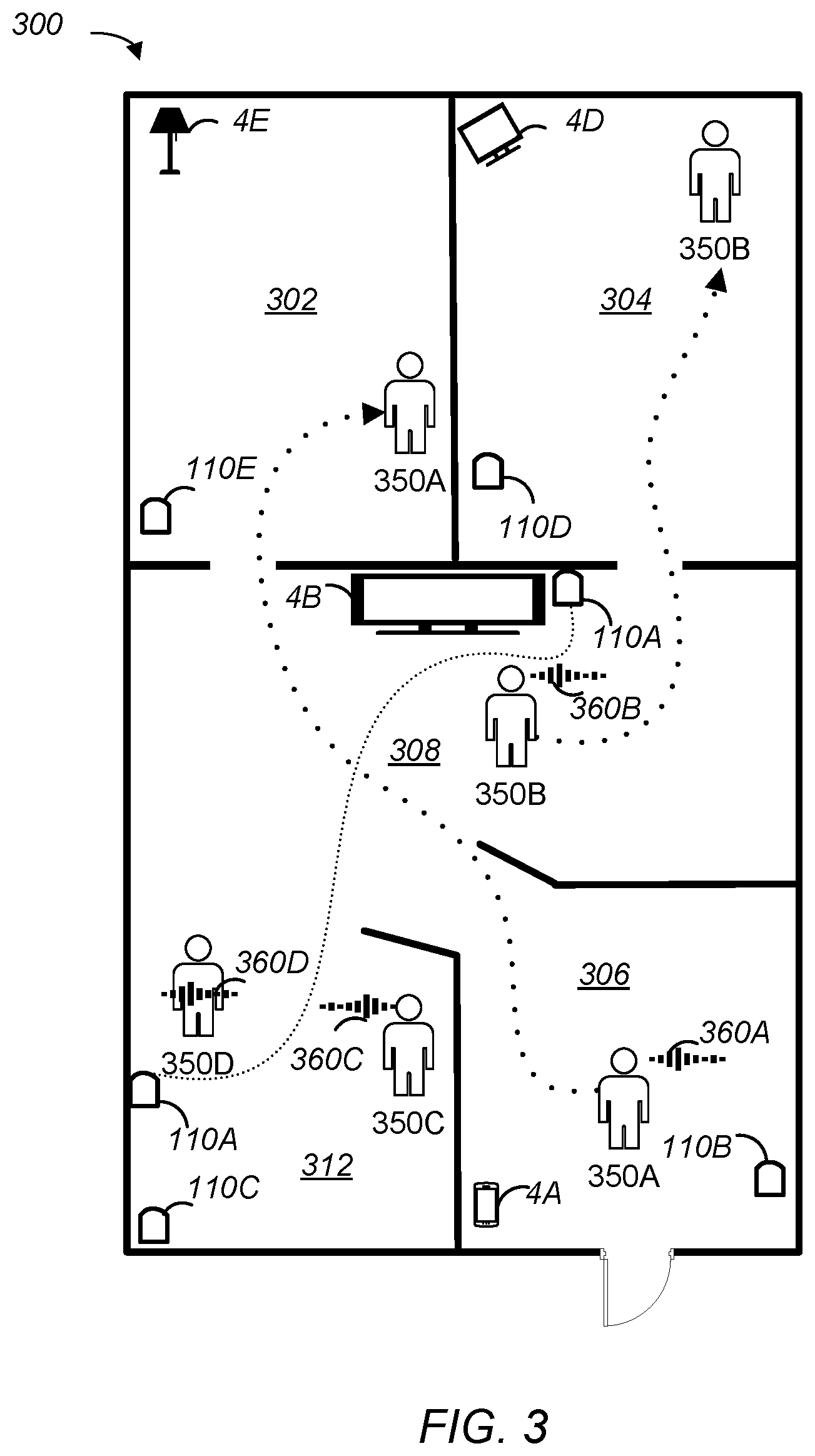 Patent US12315503 Figure 3 – Customized interface between electronic devices