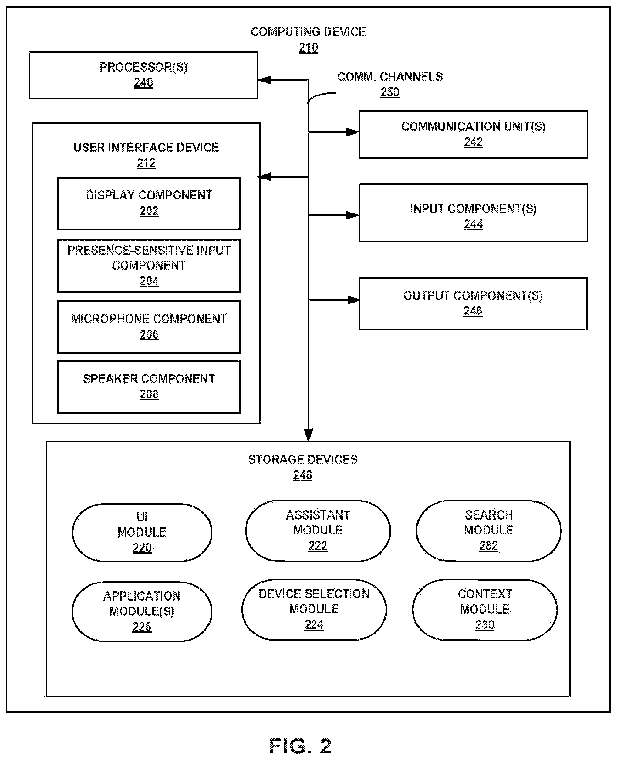 Patent US12315512 Figure 2 – Virtual assistant identification of nearby computing devices