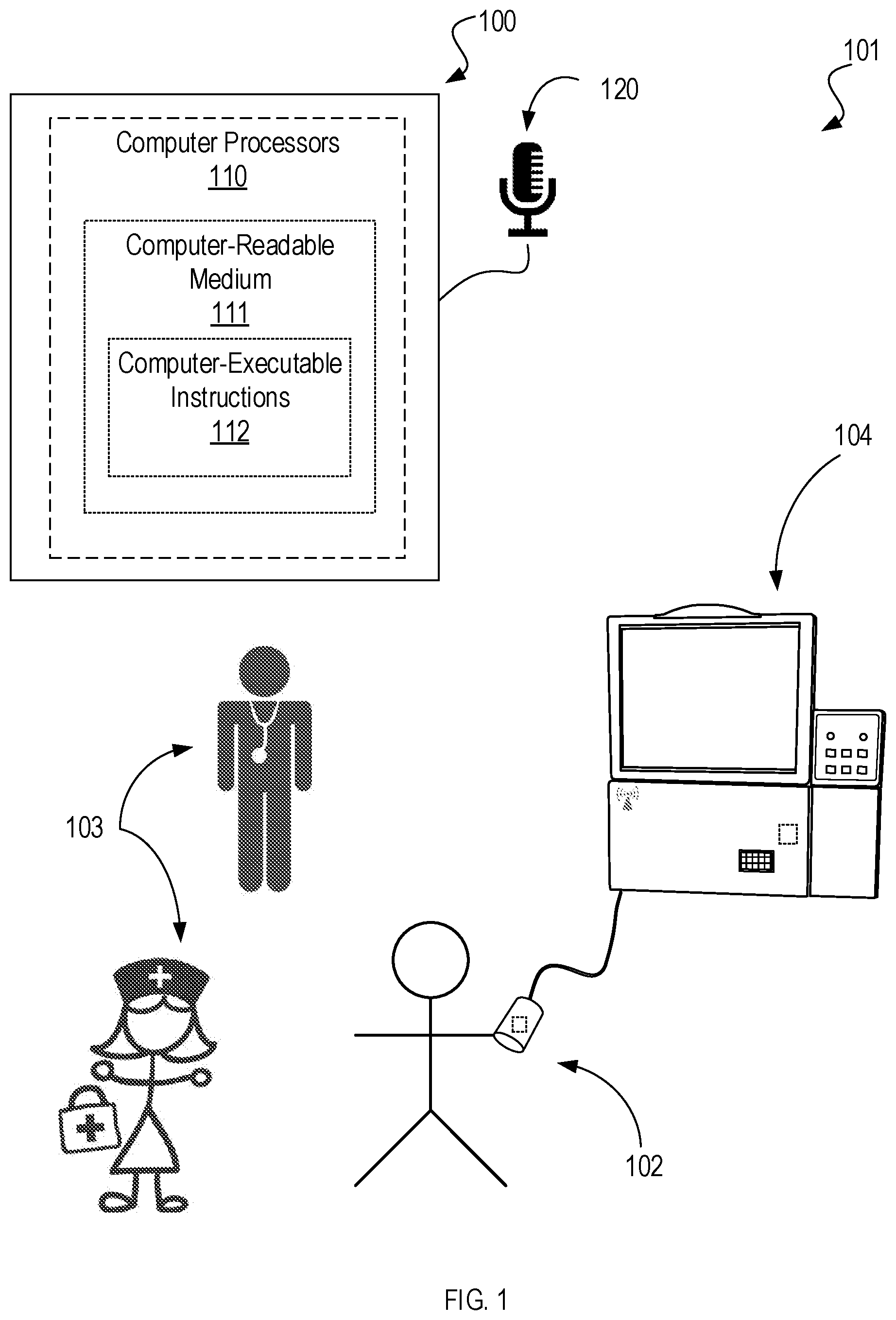 Patent US12315530 Figure 1 – Systems and methods for generating anonymized acoustic fingerprints