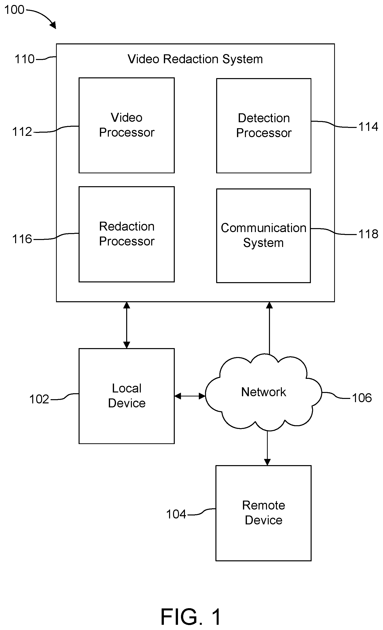Patent US12315535 Figure 1 – Video redaction
