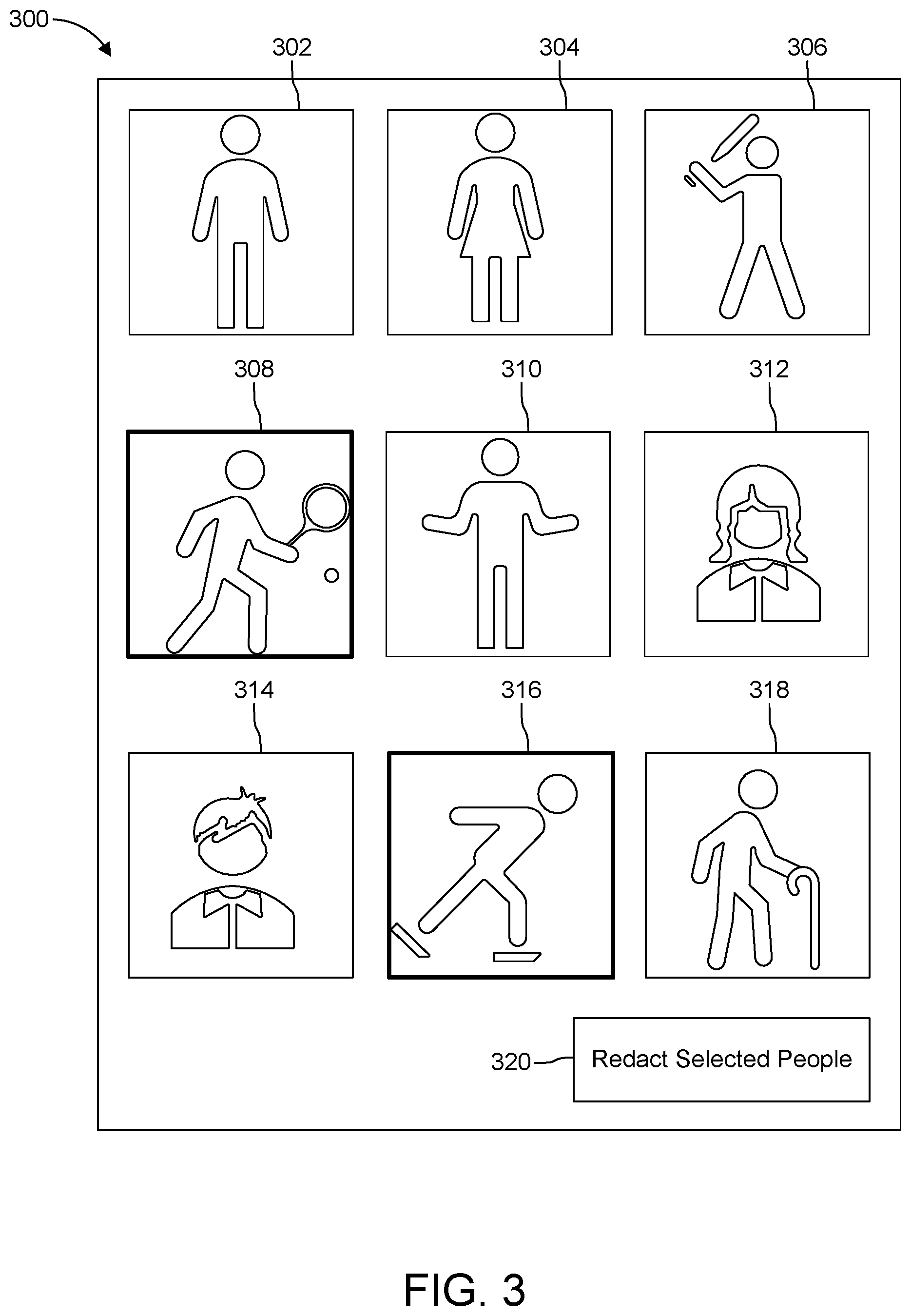 Patent US12315535 Figure 3 – Video redaction