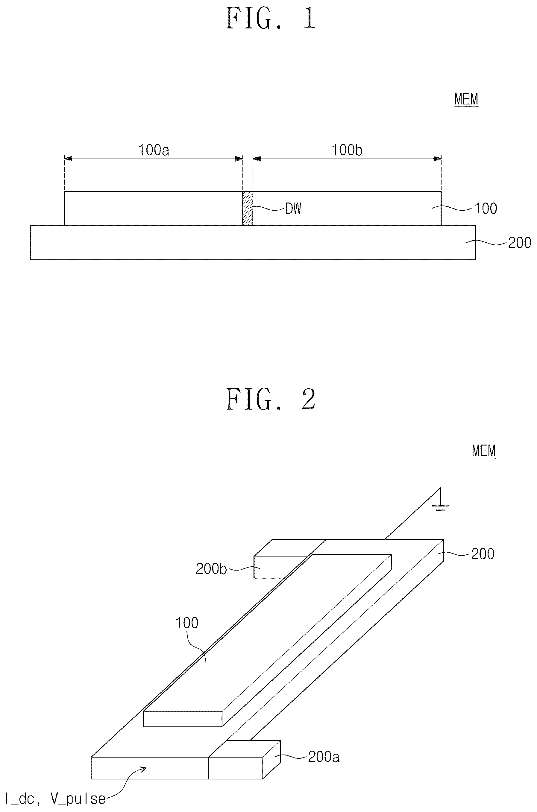 Patent US12315542 Figure 1 – Memristor element with a magnetic domain wall in a magnetic free layer moved by spin orbit torque, synapse element and neuromorphic processor including the same