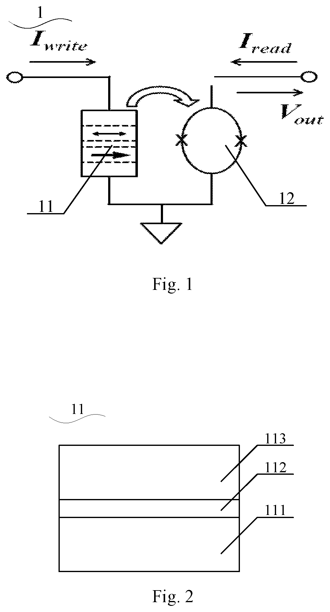 Patent US12315543 Figure 1 – Cryogenic memory cell and memory device