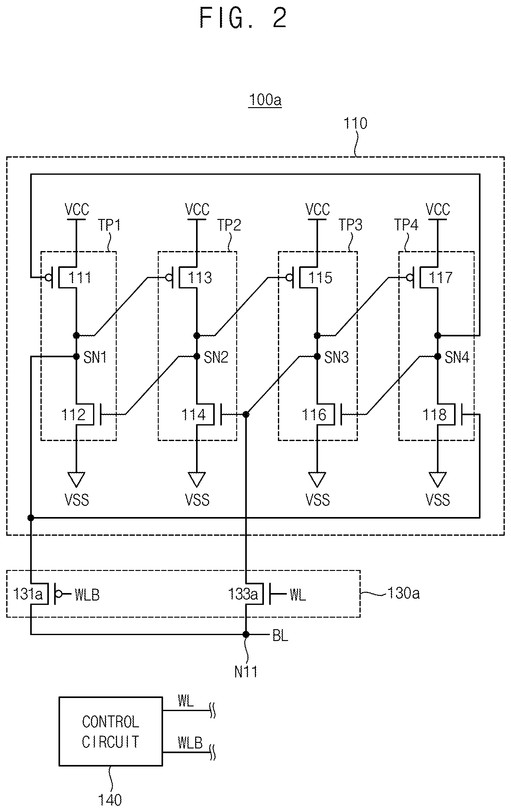 Patent US12315559 Figure 2 – Latch-based storage circuits having efficient integrated circuit layouts