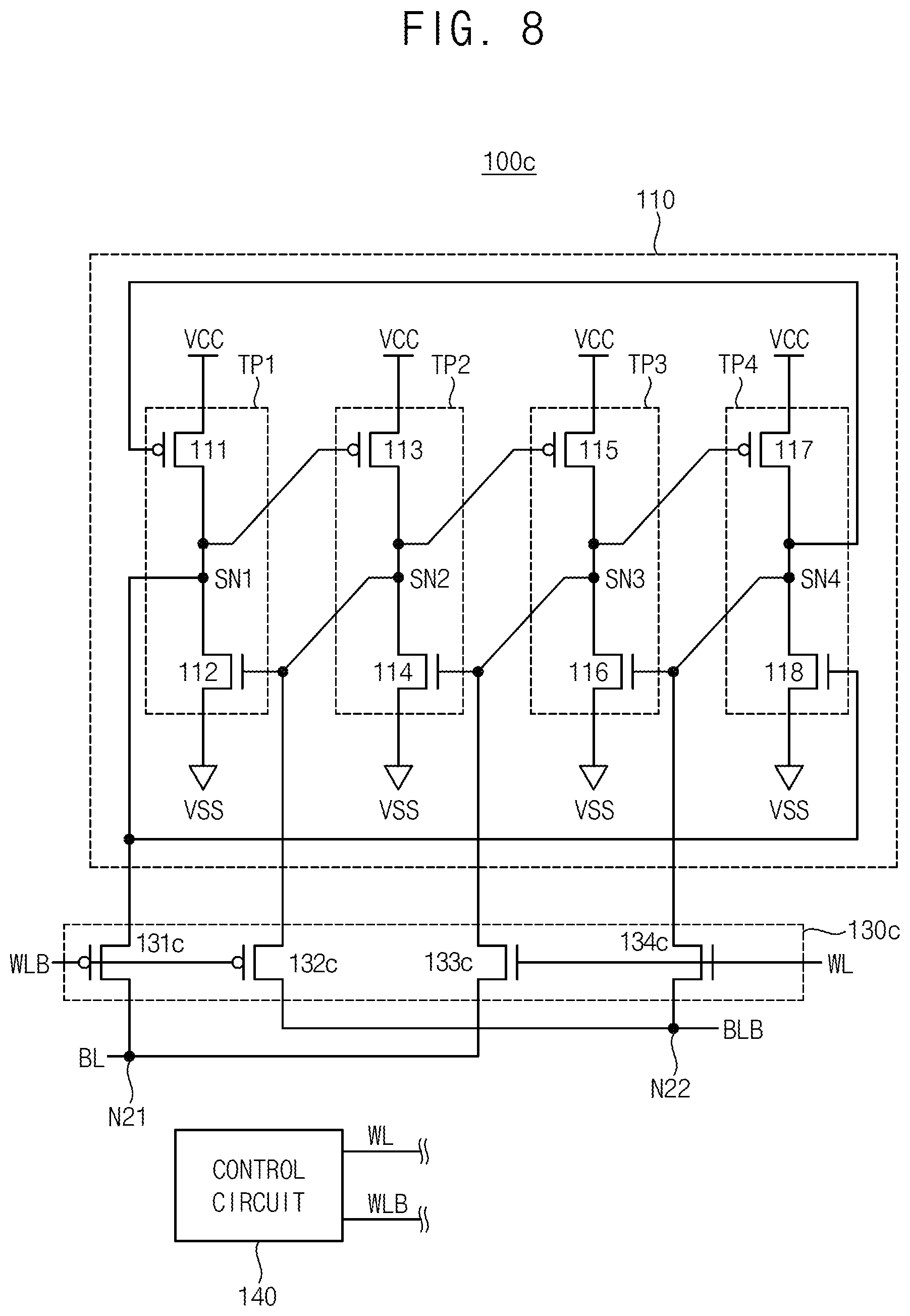 Patent US12315559 Figure 8 – Latch-based storage circuits having efficient integrated circuit layouts