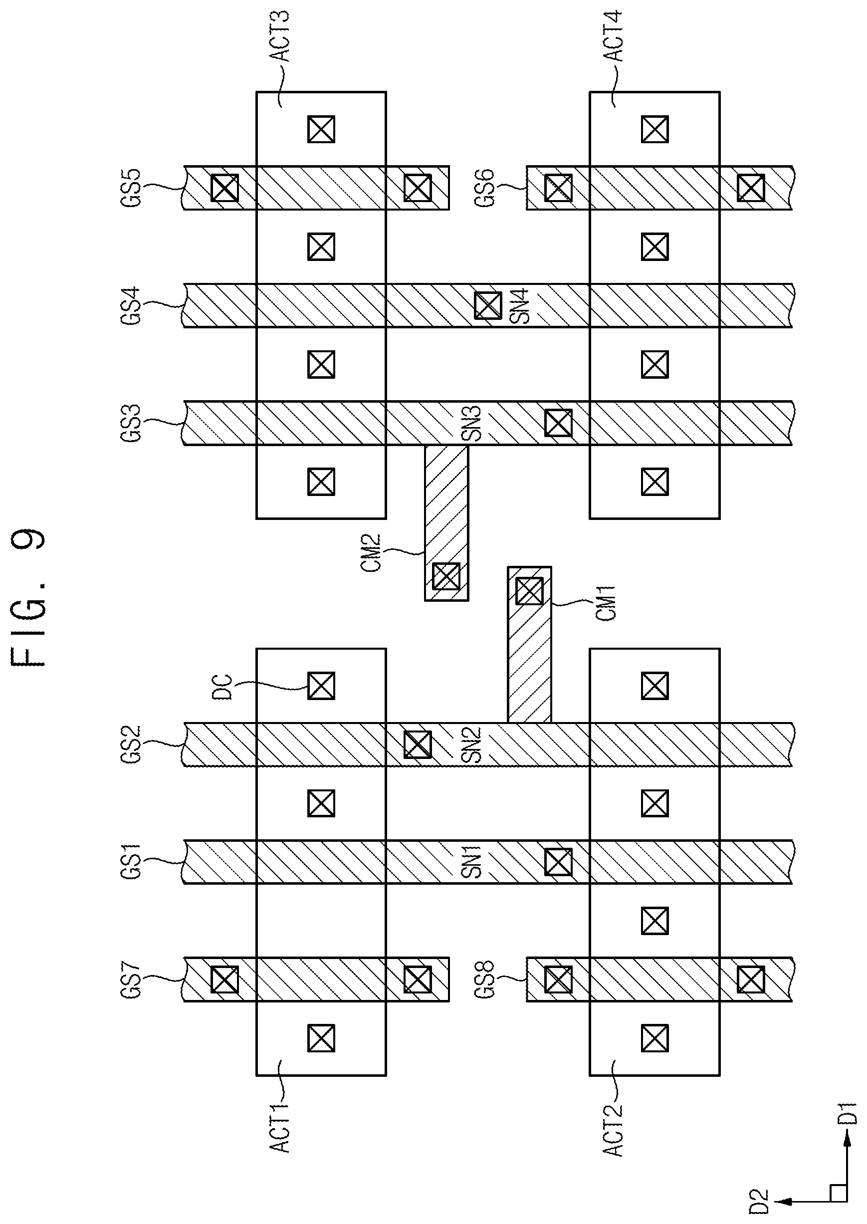 Patent US12315559 Figure 9 – Latch-based storage circuits having efficient integrated circuit layouts