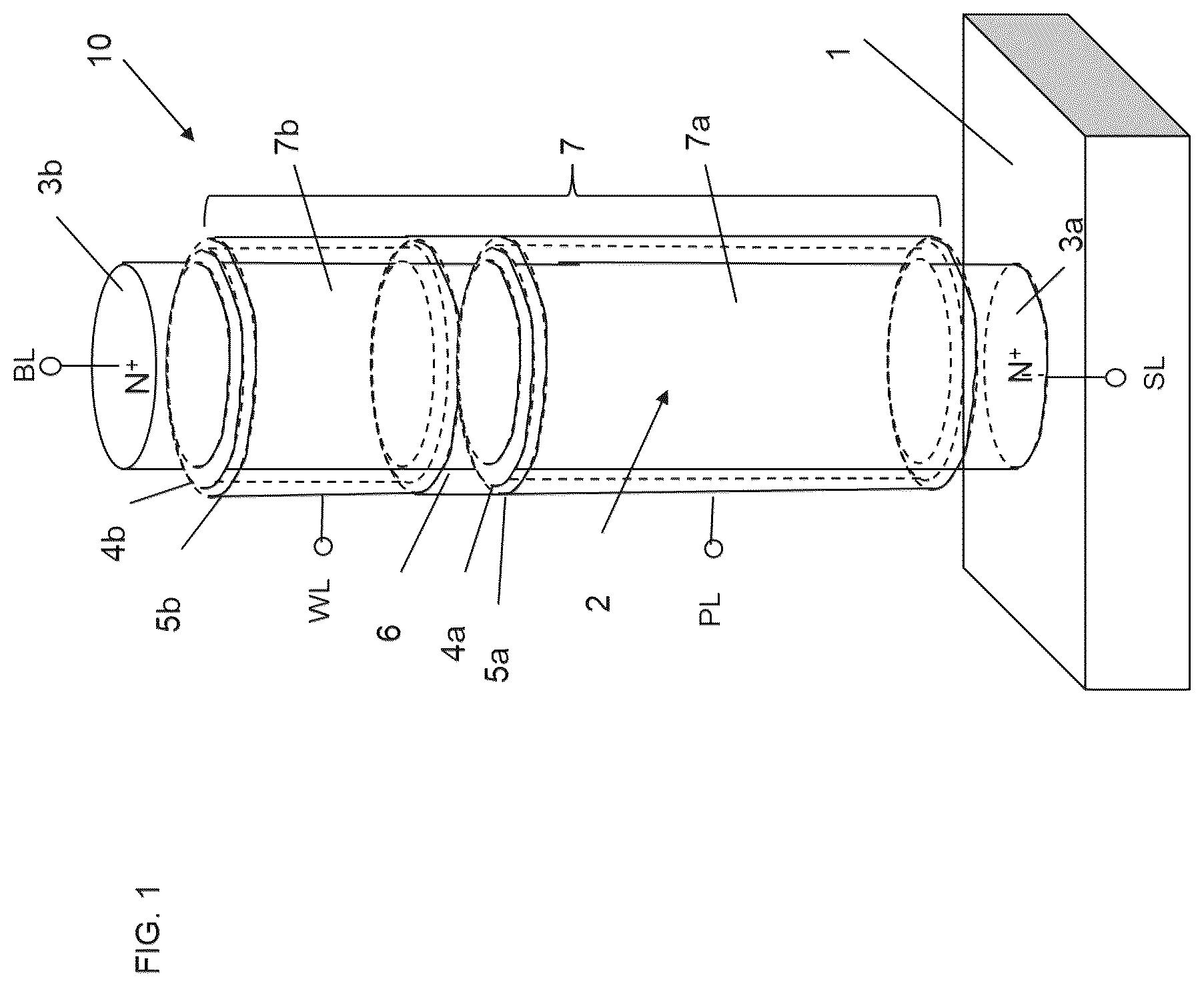 Patent US12315563 Figure 1 – Memory apparatus using semiconductor devices
