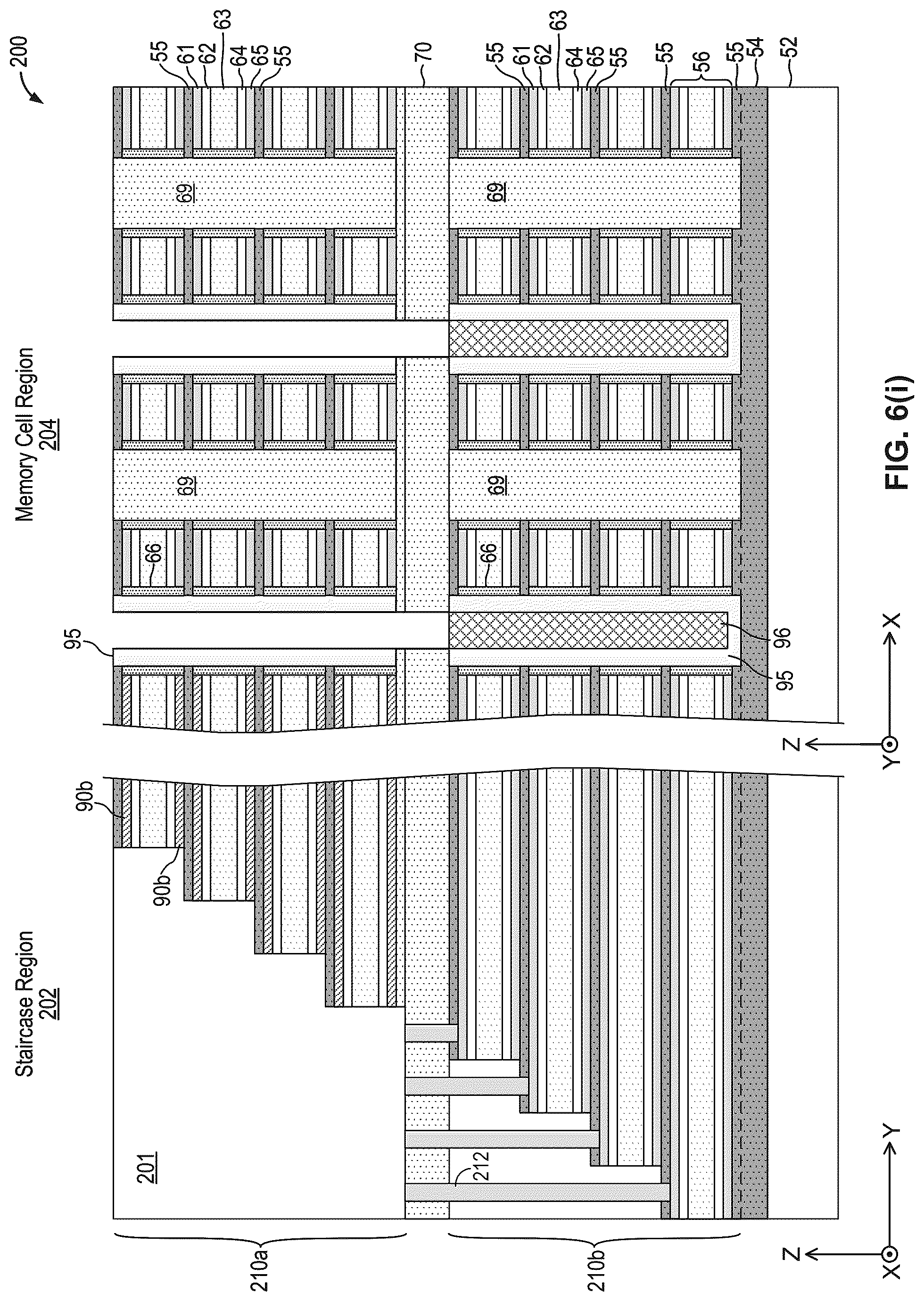 Patent US12315565 Figure 14 – Three-dimensional memory structure fabricated using repeated active stack sections