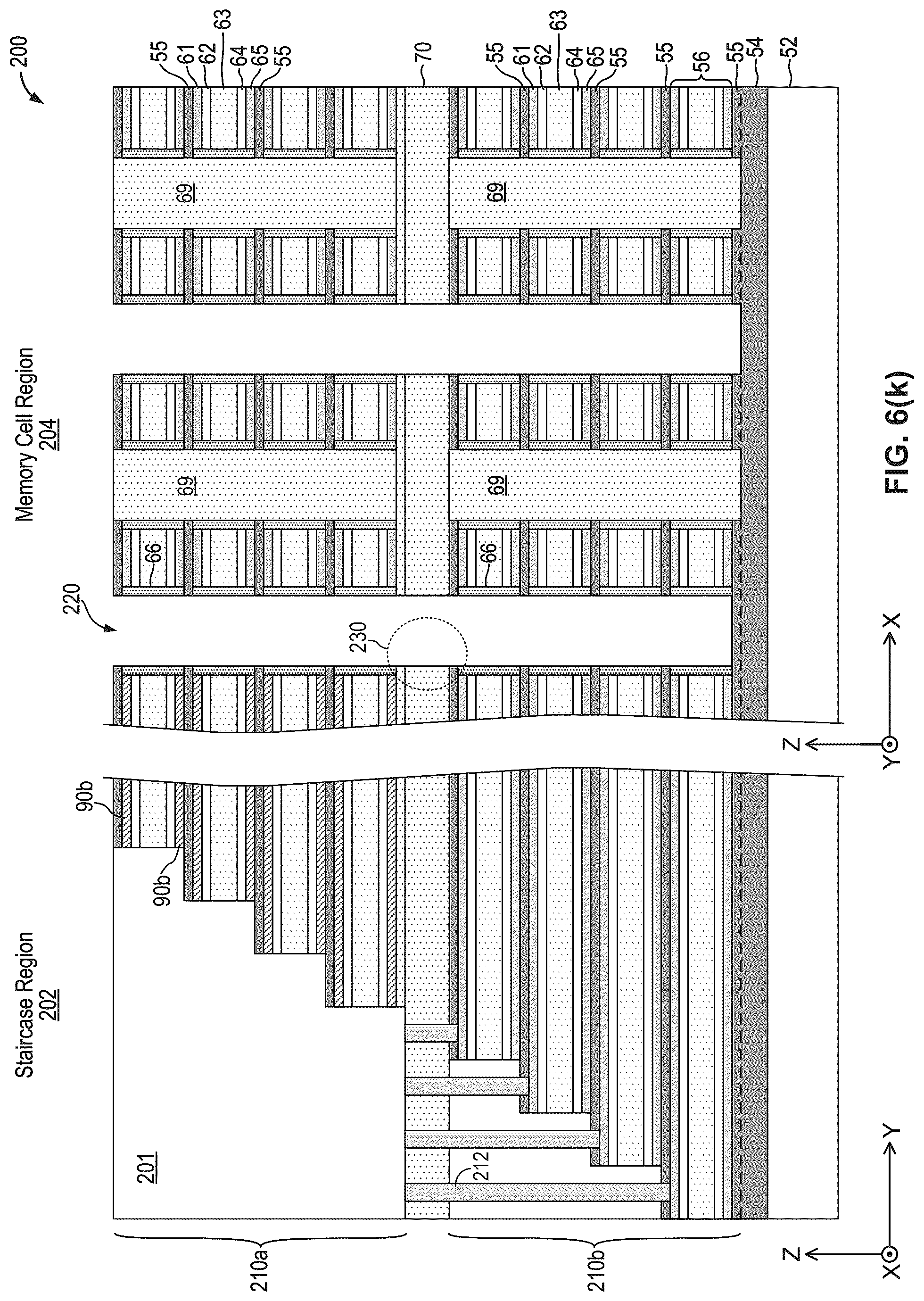Patent US12315565 Figure 16 – Three-dimensional memory structure fabricated using repeated active stack sections