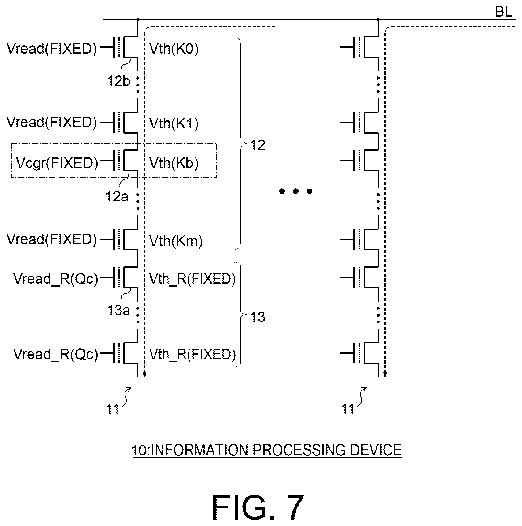 Patent US12315566 Figure 7 – Information processing device and memory system