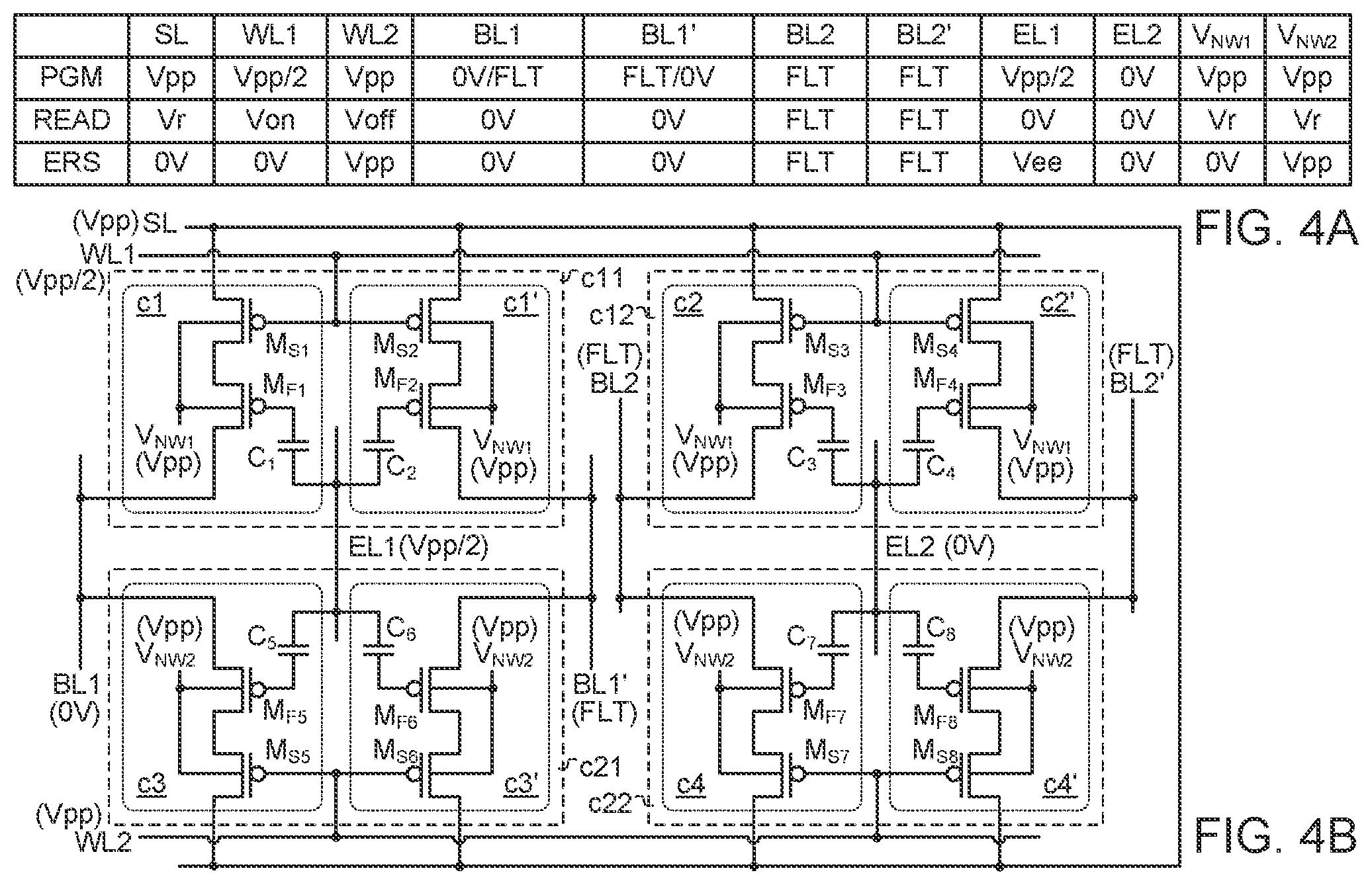 Patent US12315569 Figure 5 – Differential memory cell array structure for multi-time programming non-volatile memory