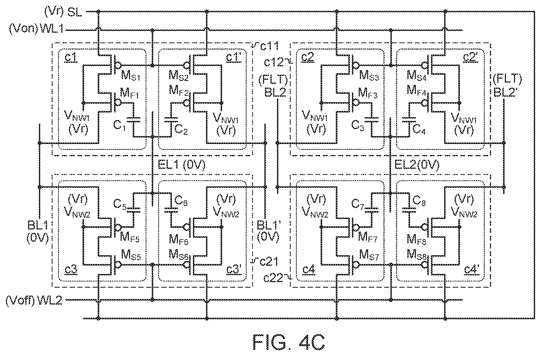 Patent US12315569 Figure 6 – Differential memory cell array structure for multi-time programming non-volatile memory