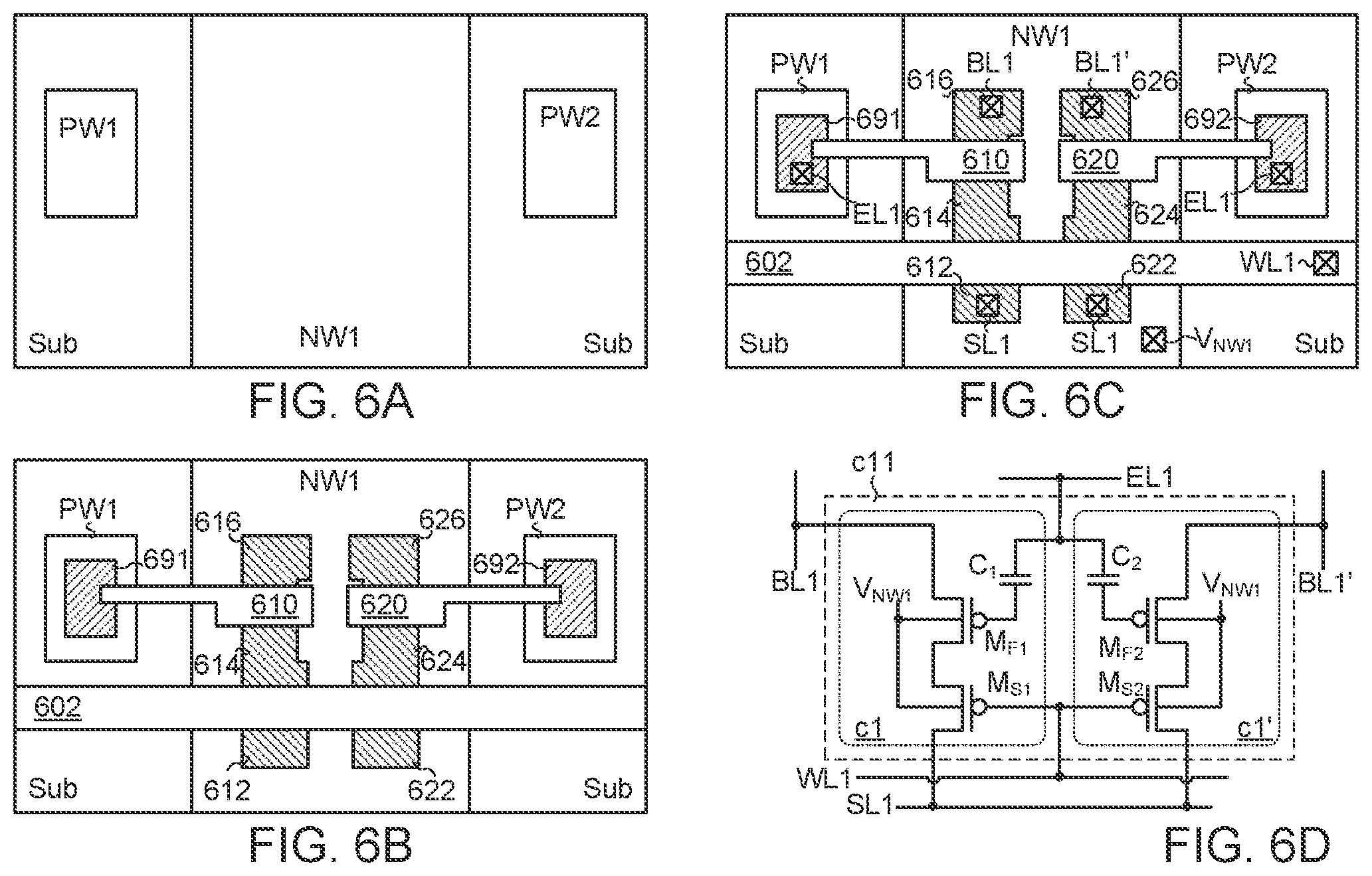 Patent US12315569 Figure 9 – Differential memory cell array structure for multi-time programming non-volatile memory