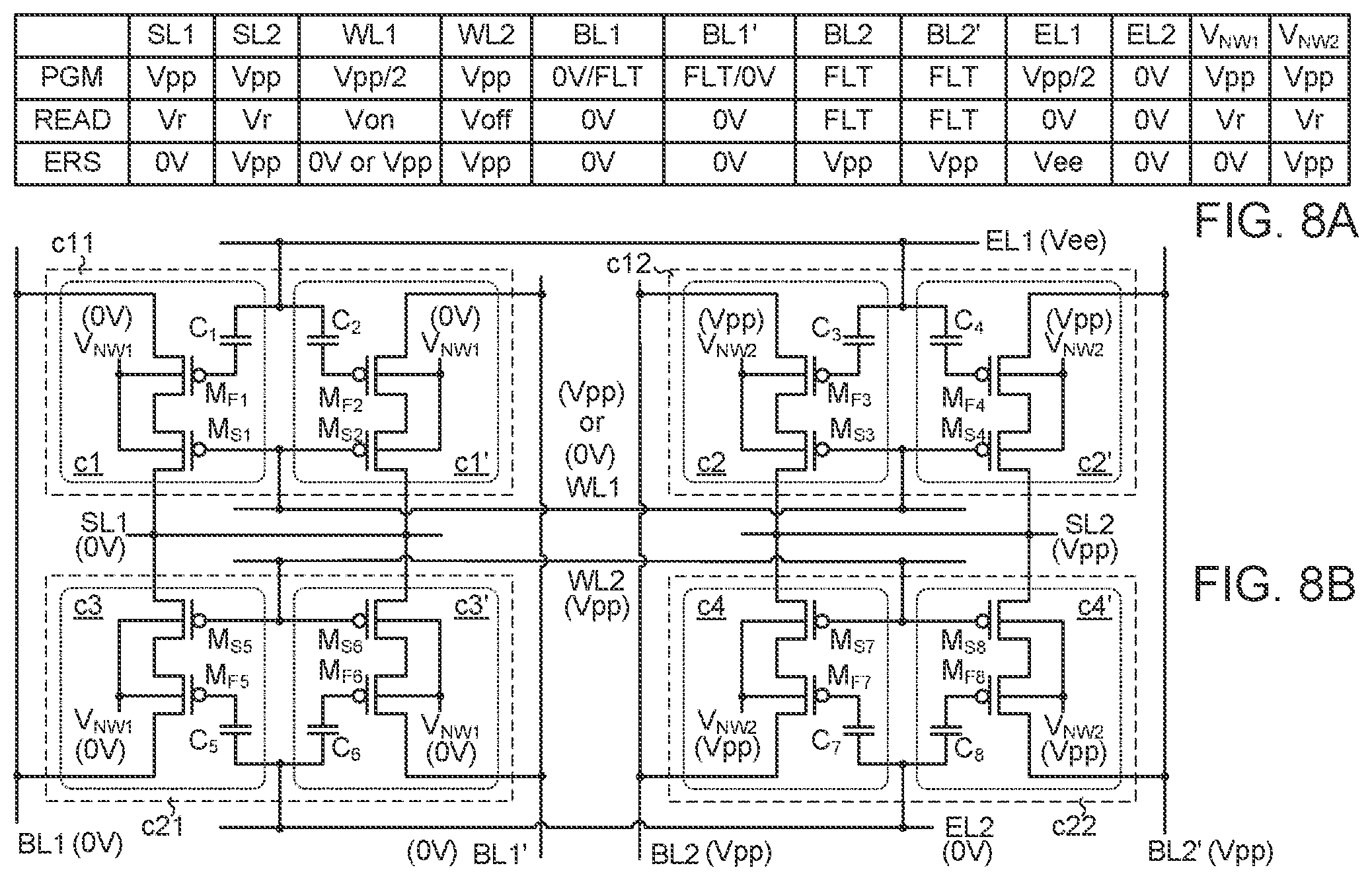 Patent US12315569 Figure 12 – Differential memory cell array structure for multi-time programming non-volatile memory