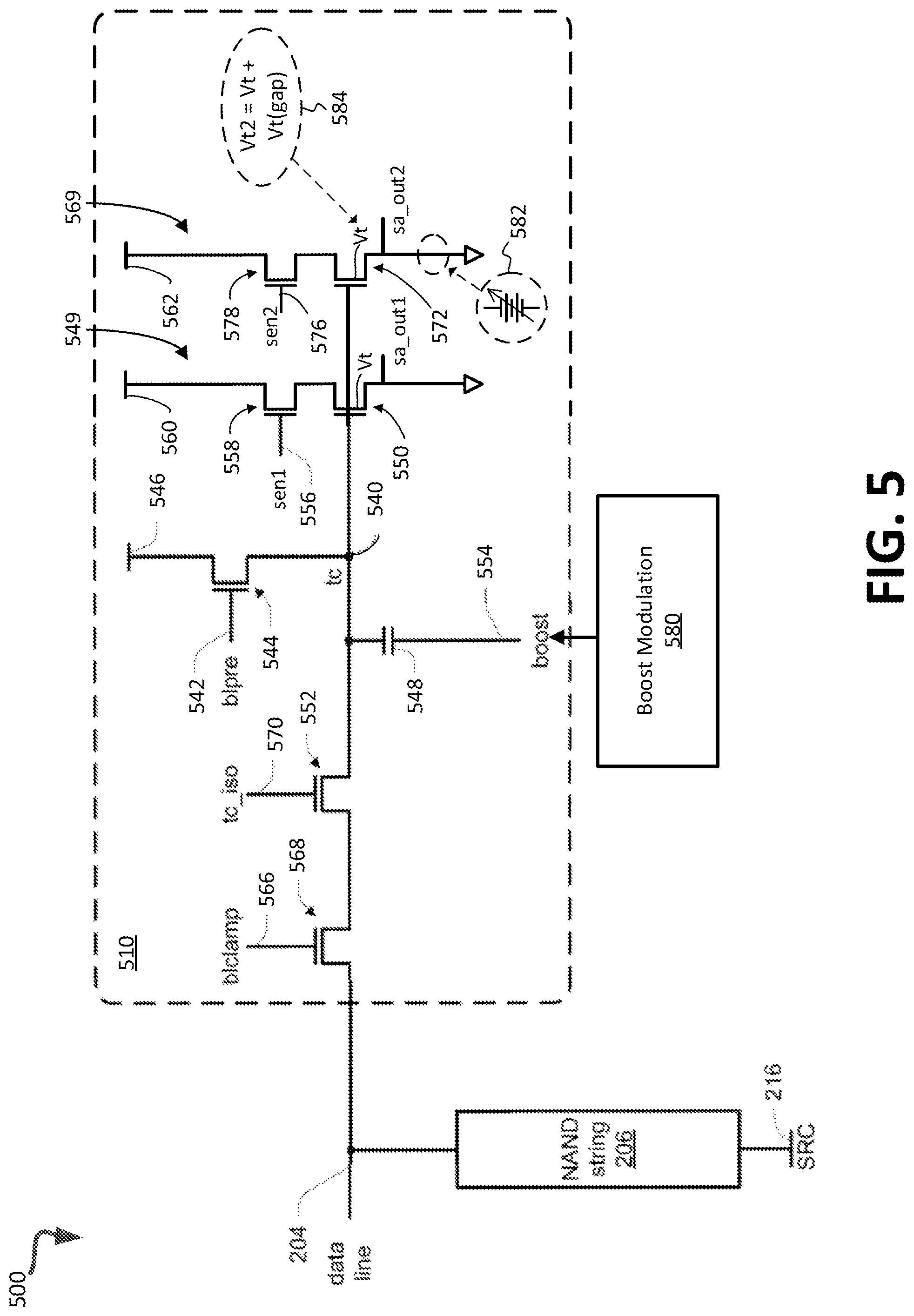 Patent US12315575 Figure 8 – Boost voltage modulated corrective read