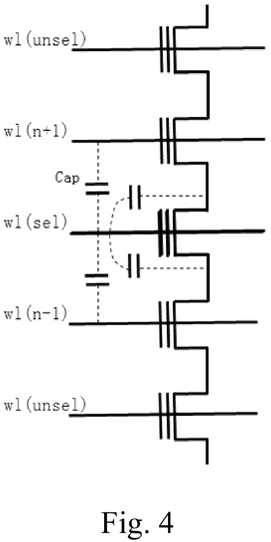 Patent US12315577 Figure 4 – Memory device and program operation thereof to reduce capacitive coupling