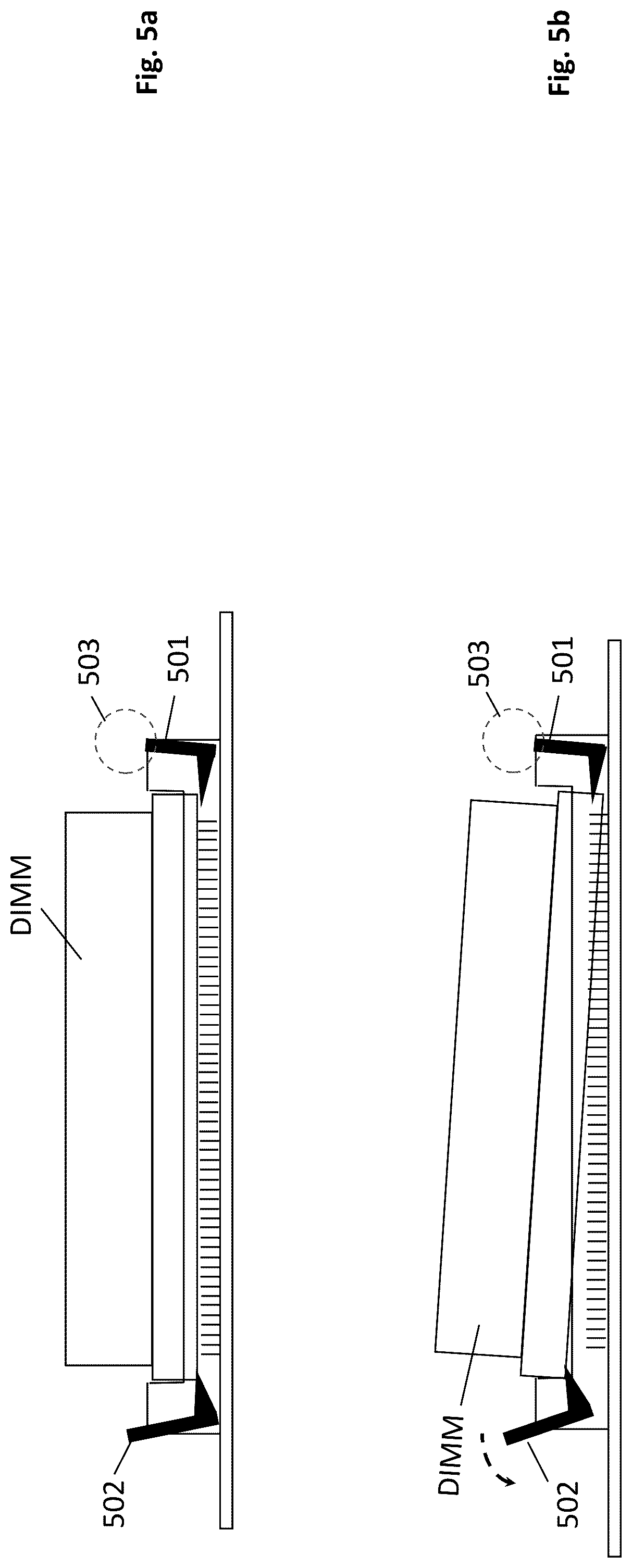 Patent US12315587 Figure 6 – DIMM socket with seating floor to meet both longer length edge contacts and shorter length edge contacts