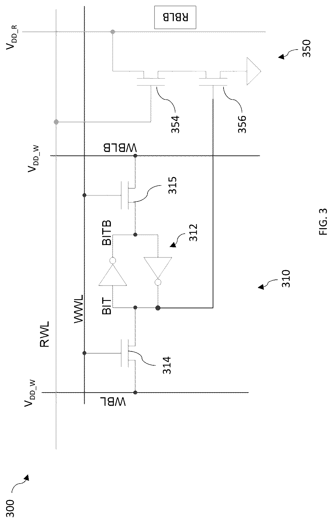 Patent US12315589 Figure 3 – Multi-voltage RAM used to cross clock and voltage domains