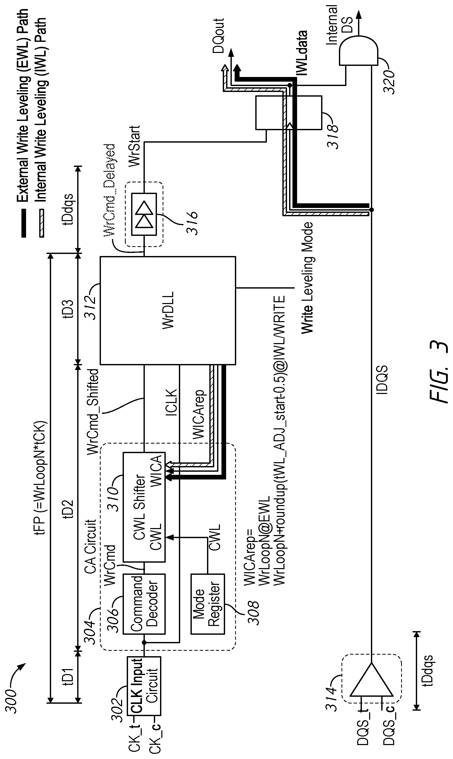 Patent US12315592 Figure 3 – Apparatuses for timing control in write path