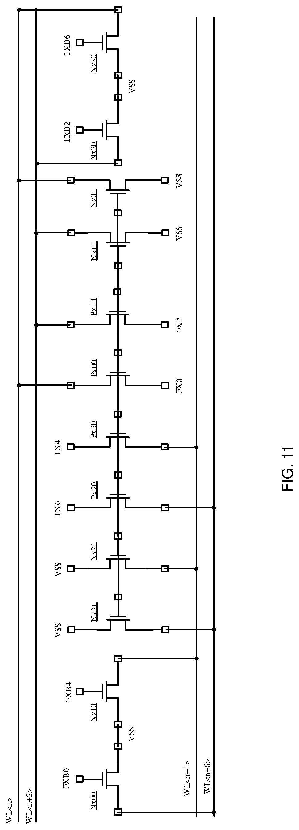 Patent US12315596 Figure 11 – Word line driver, word line driver array, and semiconductor structure