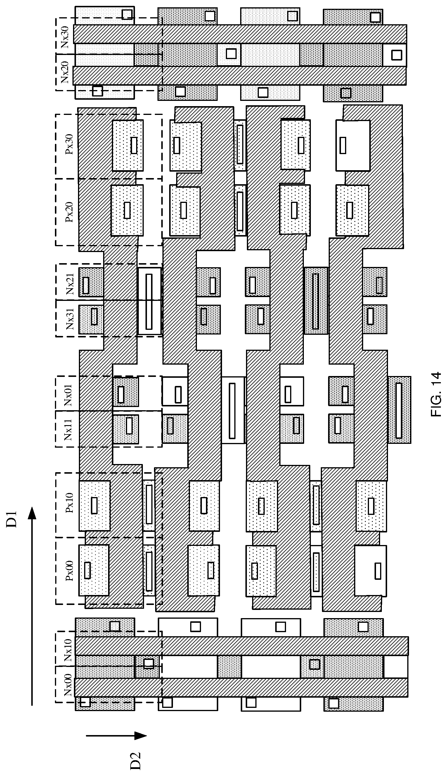 Patent US12315596 Figure 14 – Word line driver, word line driver array, and semiconductor structure