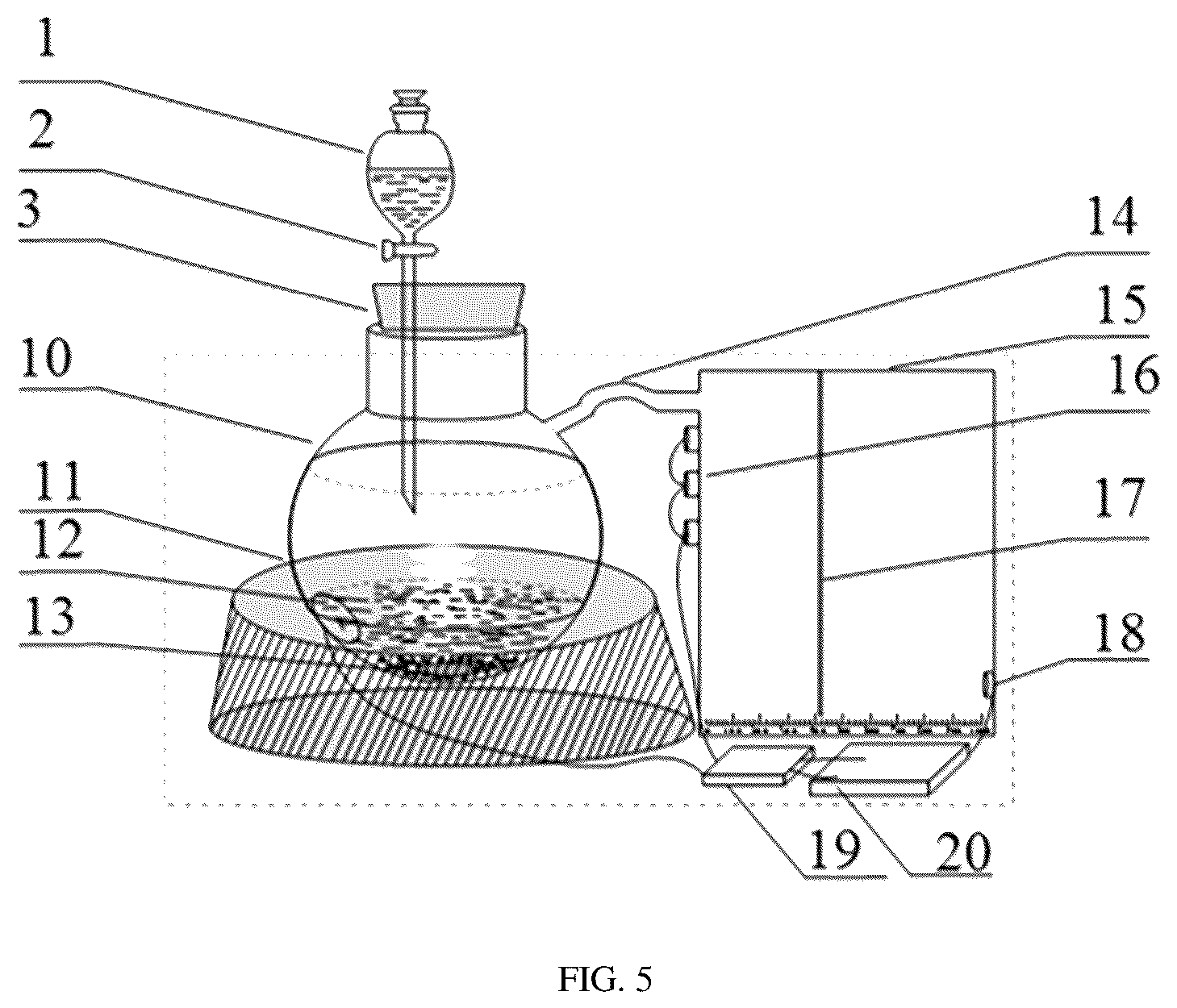 Patent US12315602 Figure 5 – Portable experimental device for hazardous chemical and experimental method thereof