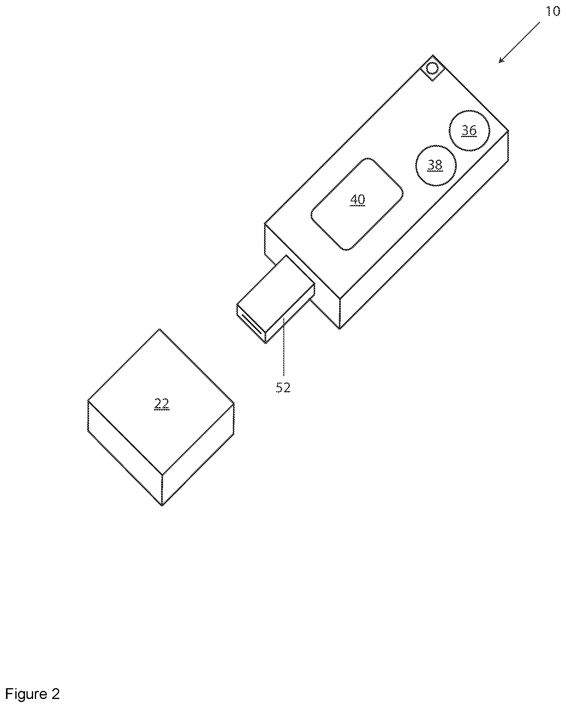 Patent US12315607 Figure 2 – Portable non-volatile storage device for use in providing patient medical records regardless of patient's level of consciousness