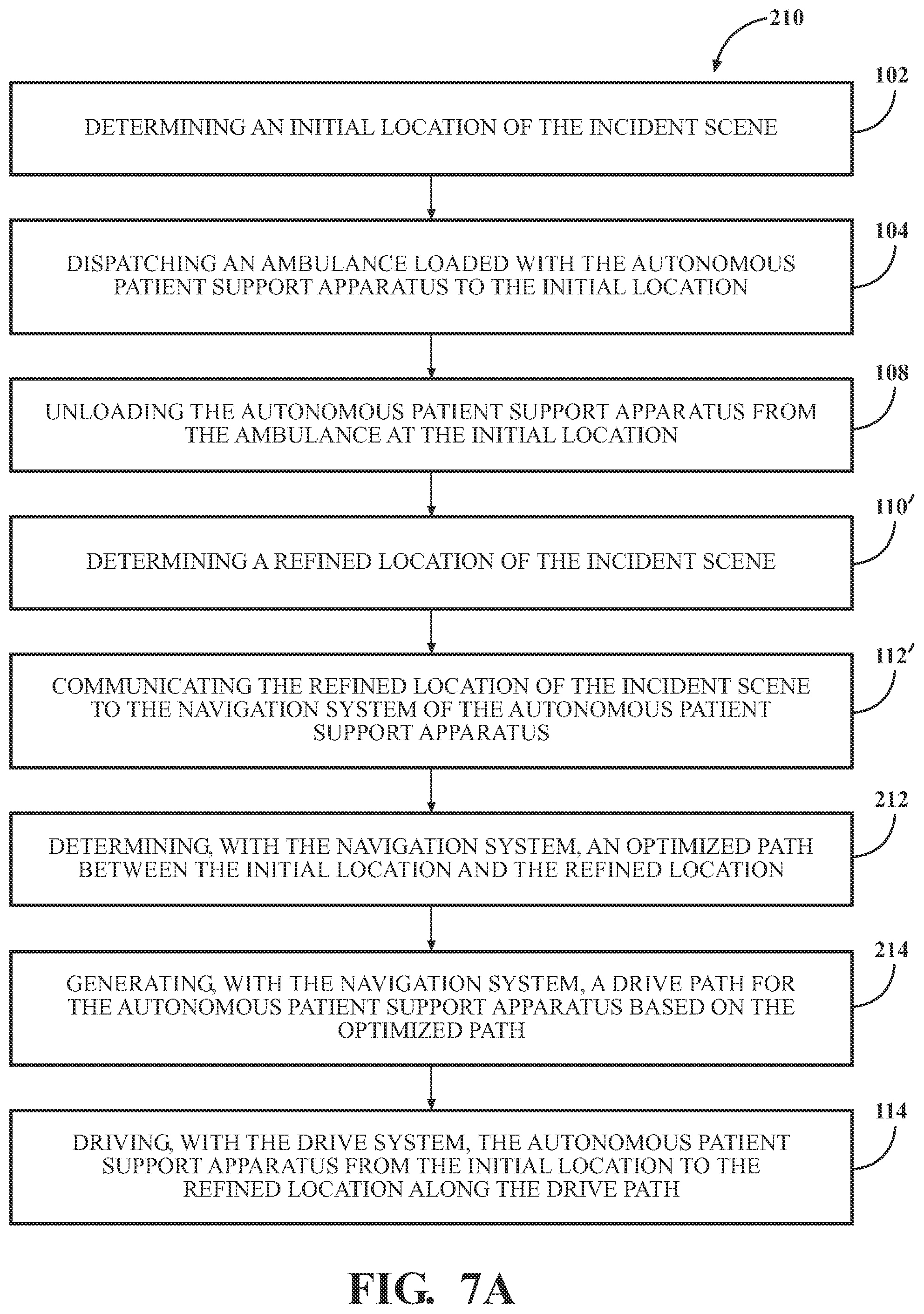 Patent US12315613 Figure 18 – Techniques for transporting autonomous patient support apparatuses and medical equipment to an incident scene