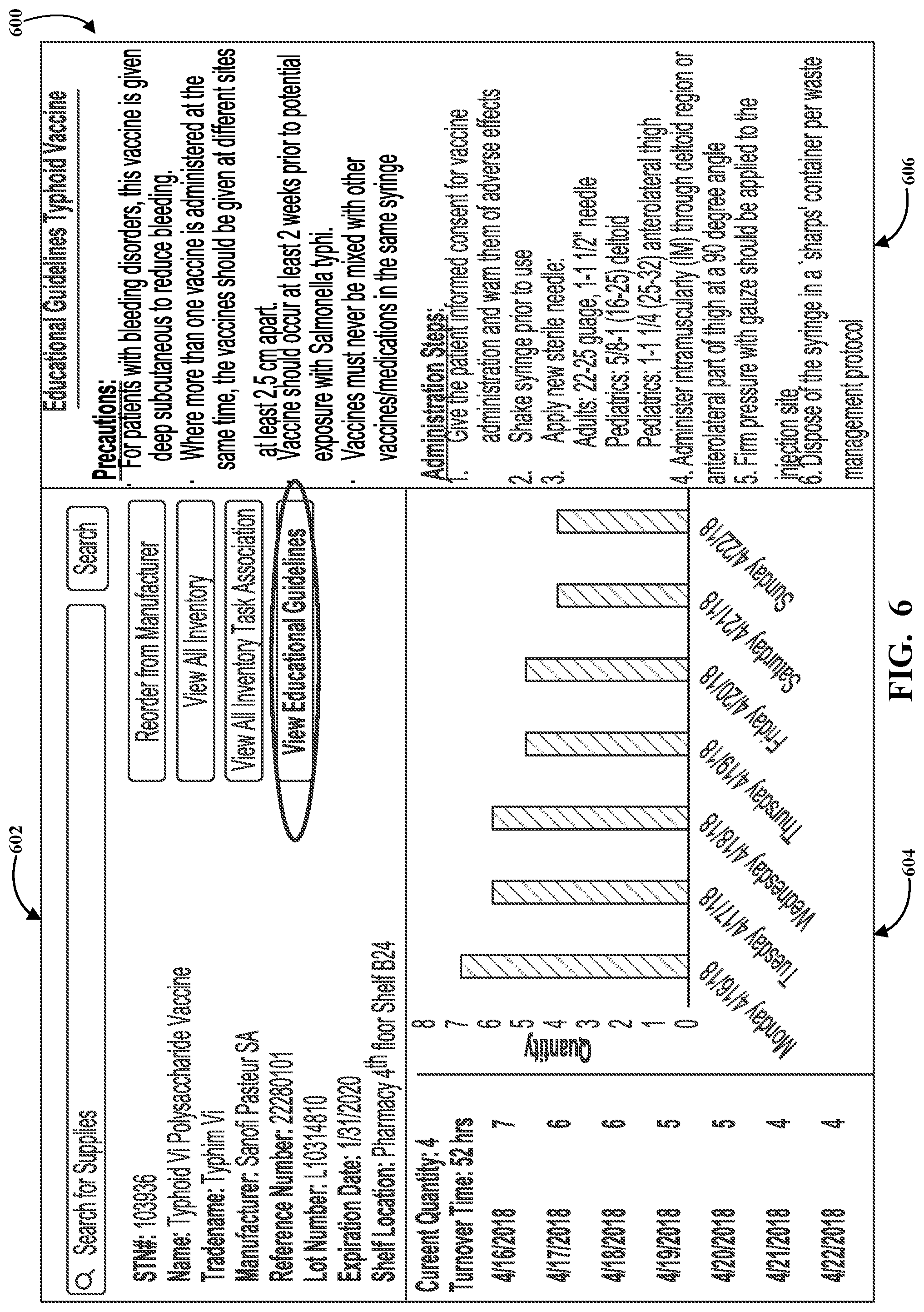 Patent US12315627 Figure 6 – Real-time health care inventory imaging and tracking intelligence system