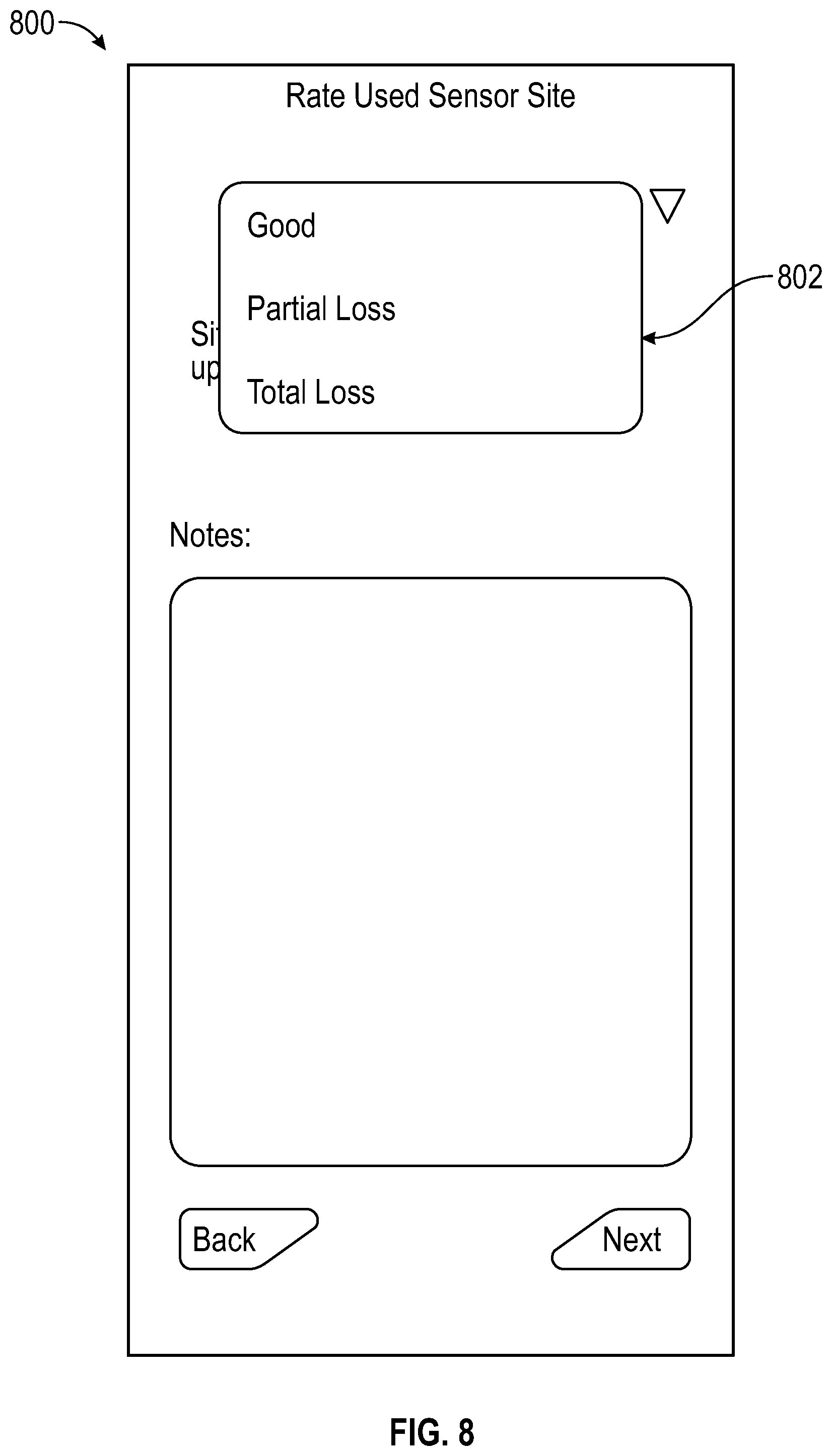 Patent US12315631 Figure 8 – Medical device site monitoring methods and related devices and systems