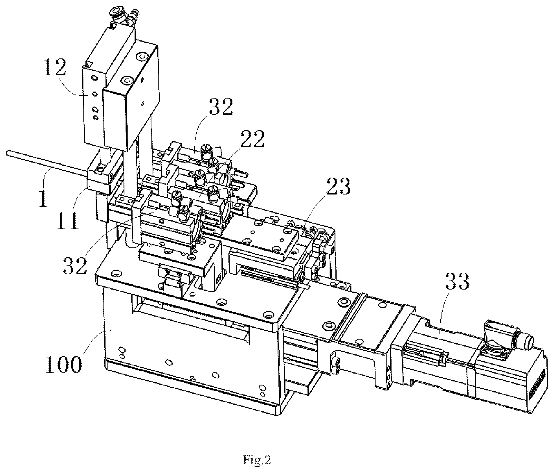 Patent US12315654 Figure 2 – Cable processing device