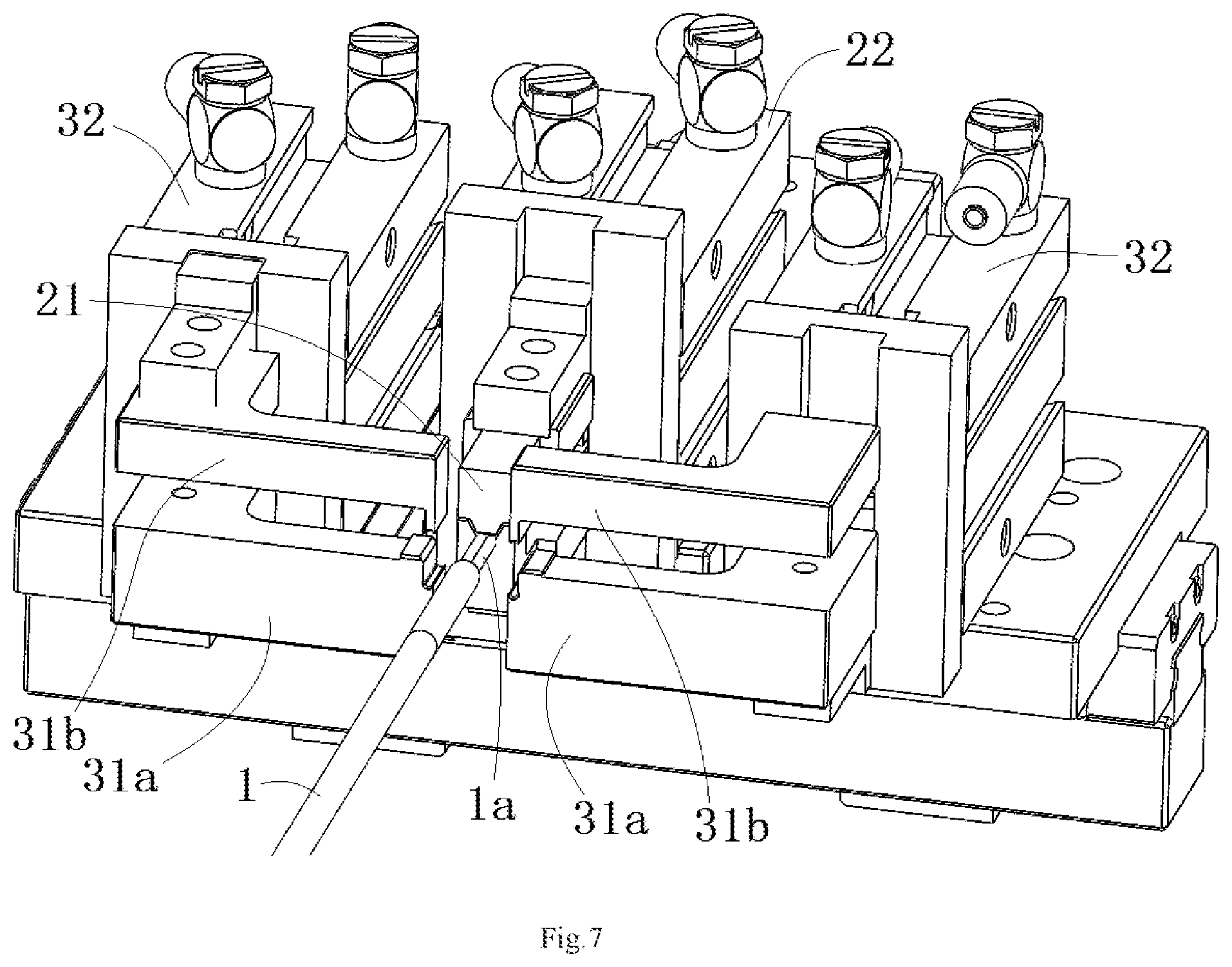 Patent US12315654 Figure 7 – Cable processing device