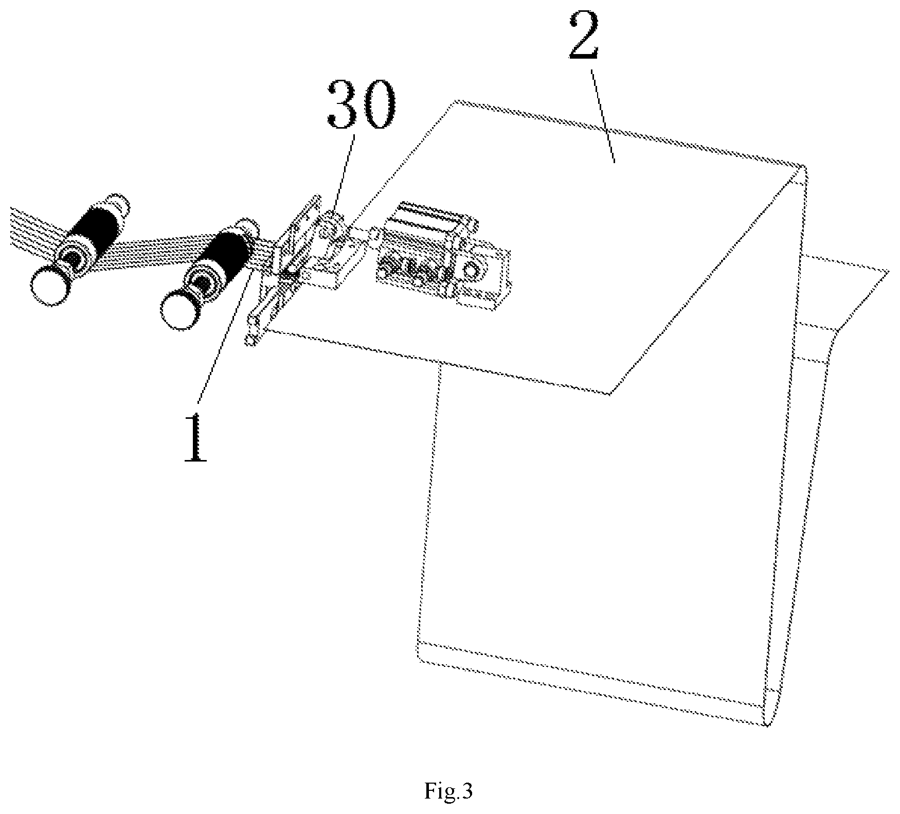 Patent US12315655 Figure 3 – Flexible flat cable manufacturing system and method, and flexible flat cable