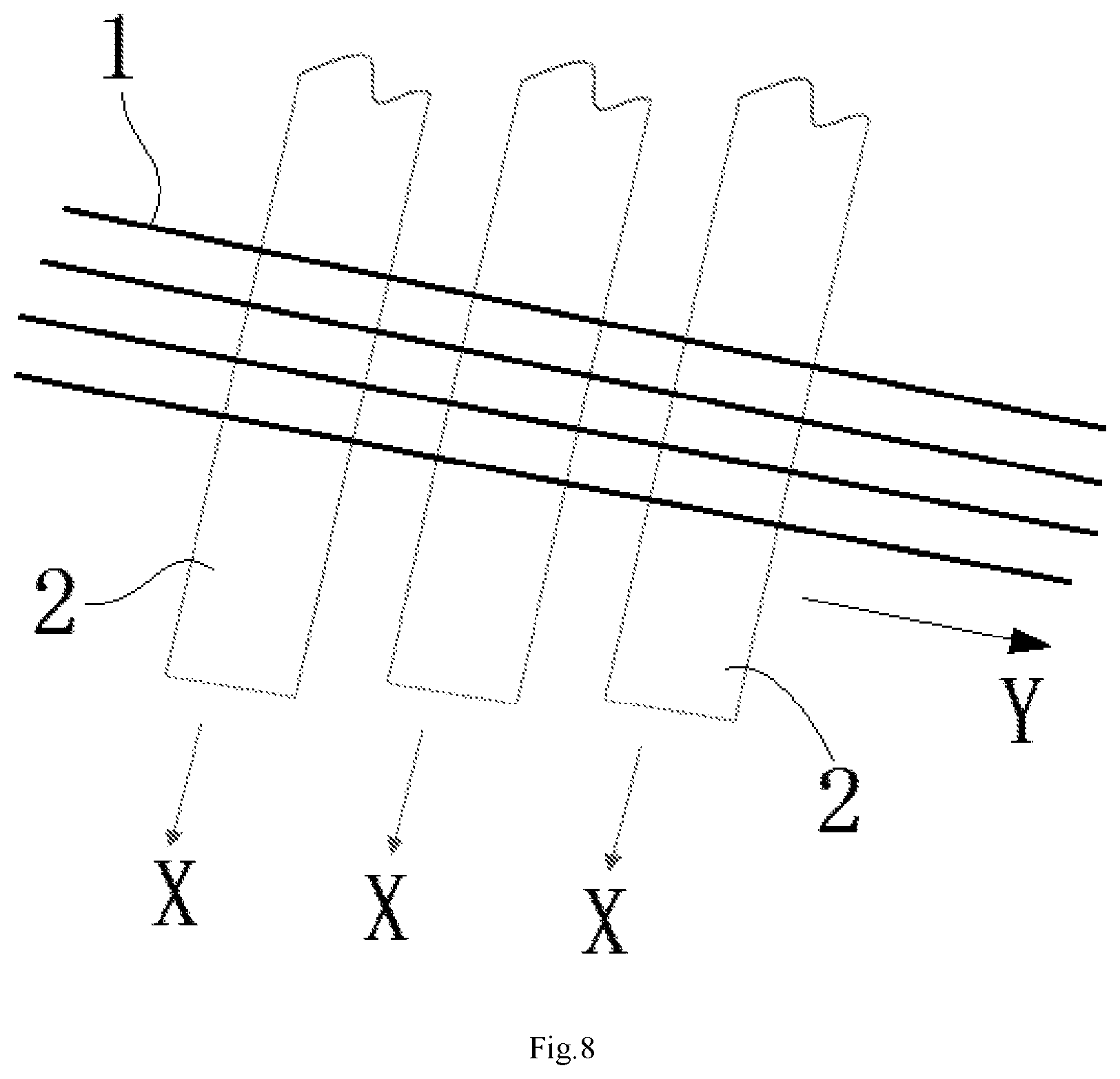 Patent US12315655 Figure 8 – Flexible flat cable manufacturing system and method, and flexible flat cable