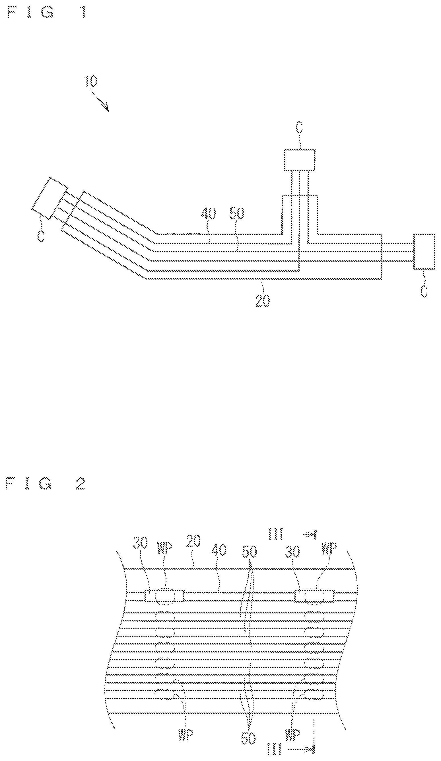 Patent US12315657 Figure 1 – Wiring member