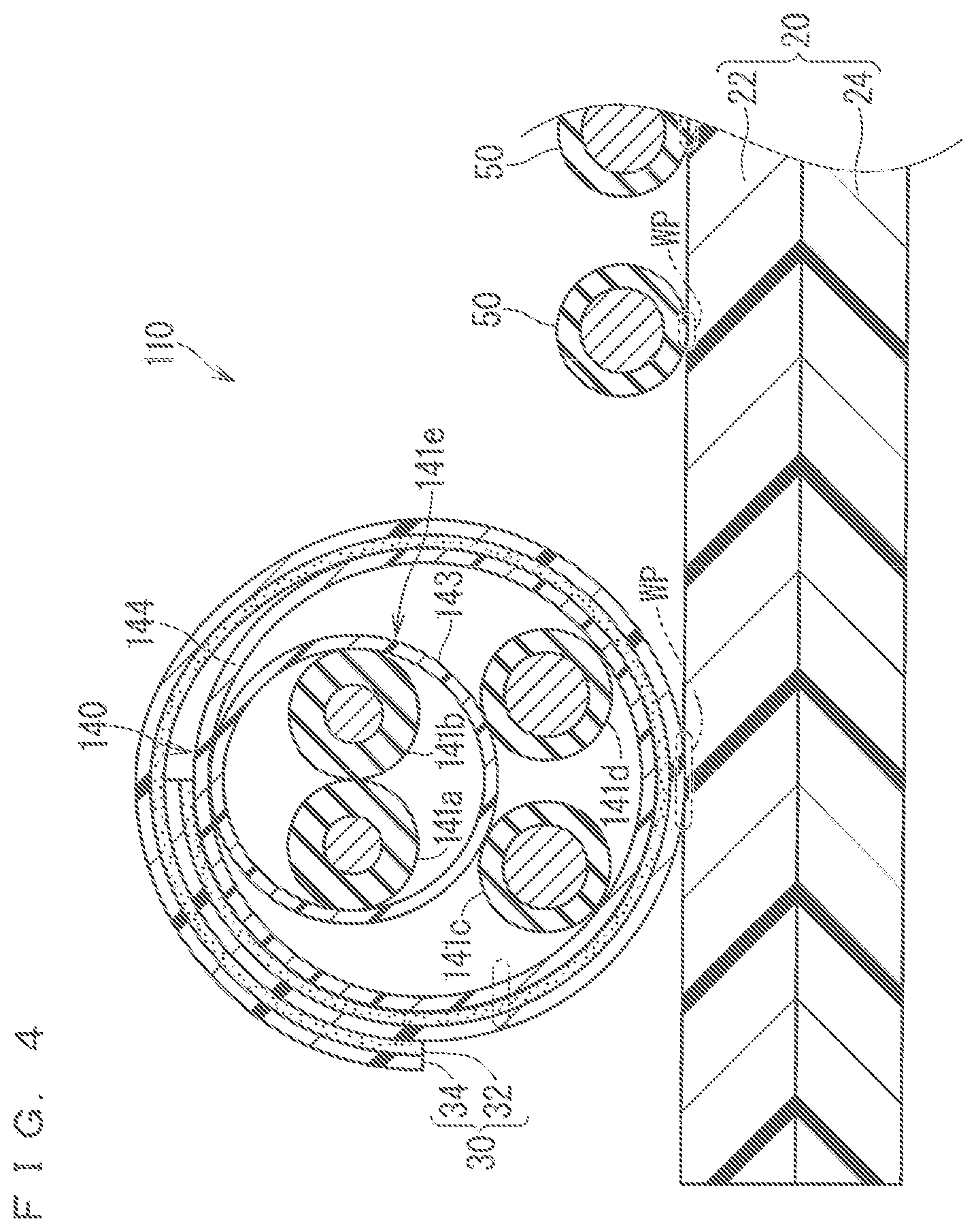 Patent US12315657 Figure 3 – Wiring member