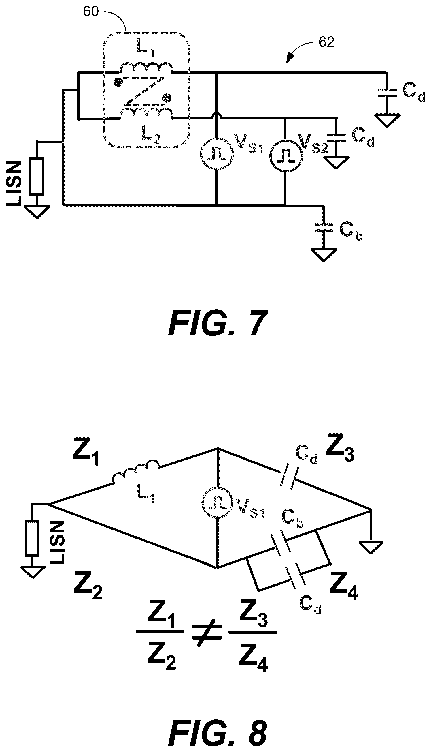 Patent US12315665 Figure 5 – Coupled inductor winding structure for common-mode noise reduction
