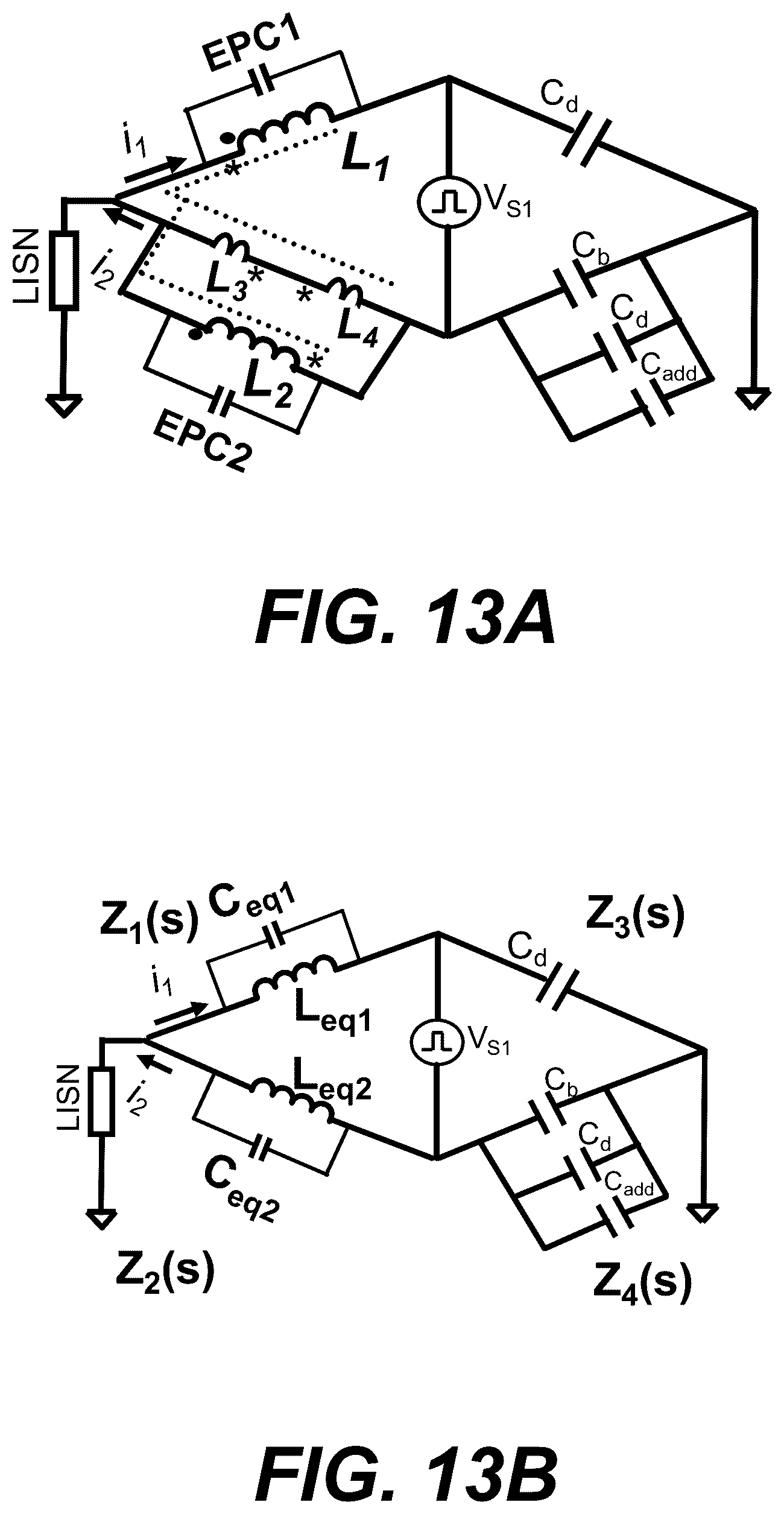 Patent US12315665 Figure 8 – Coupled inductor winding structure for common-mode noise reduction