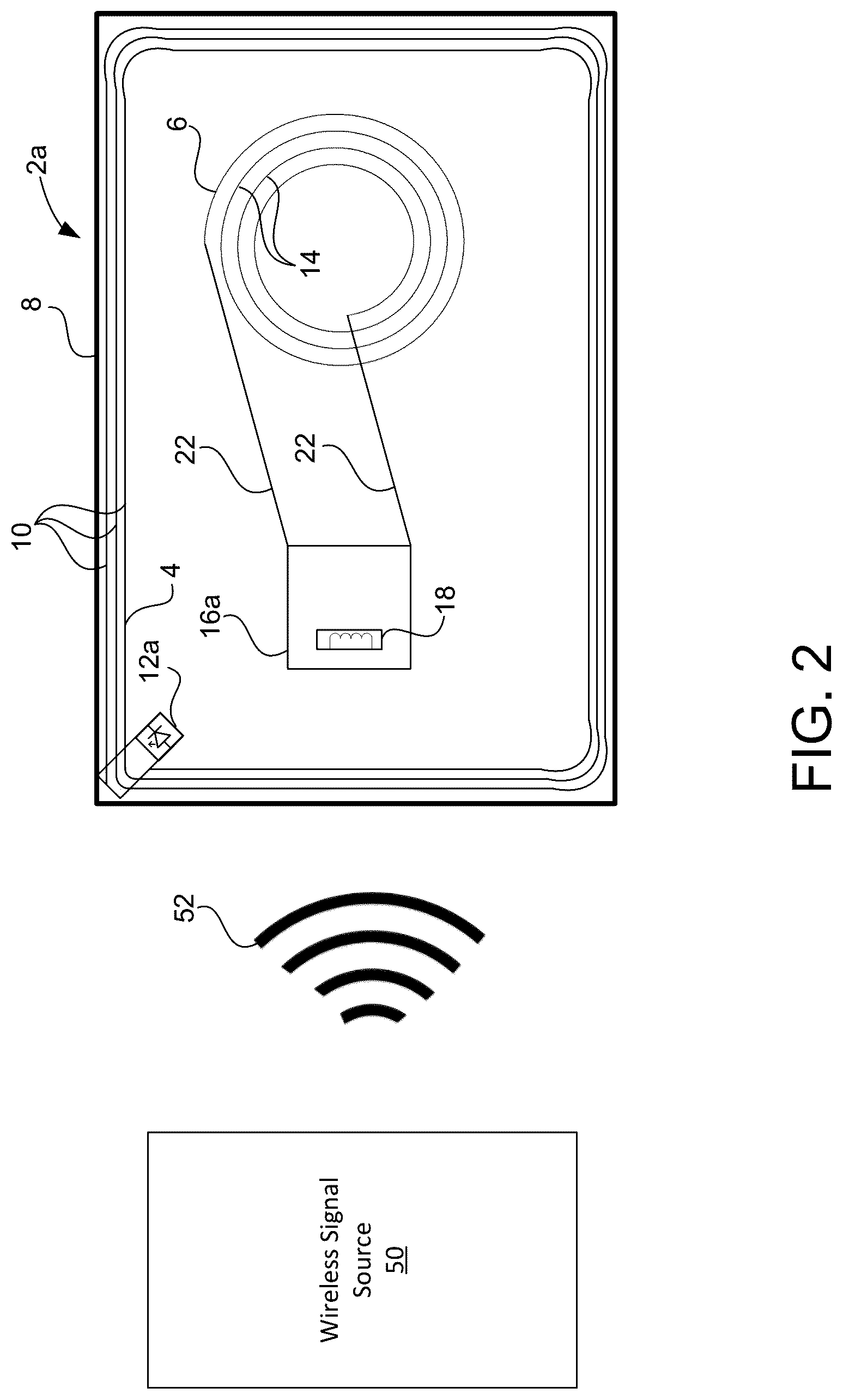 Patent US12315672 Figure 2 – Multiple interface electronic card