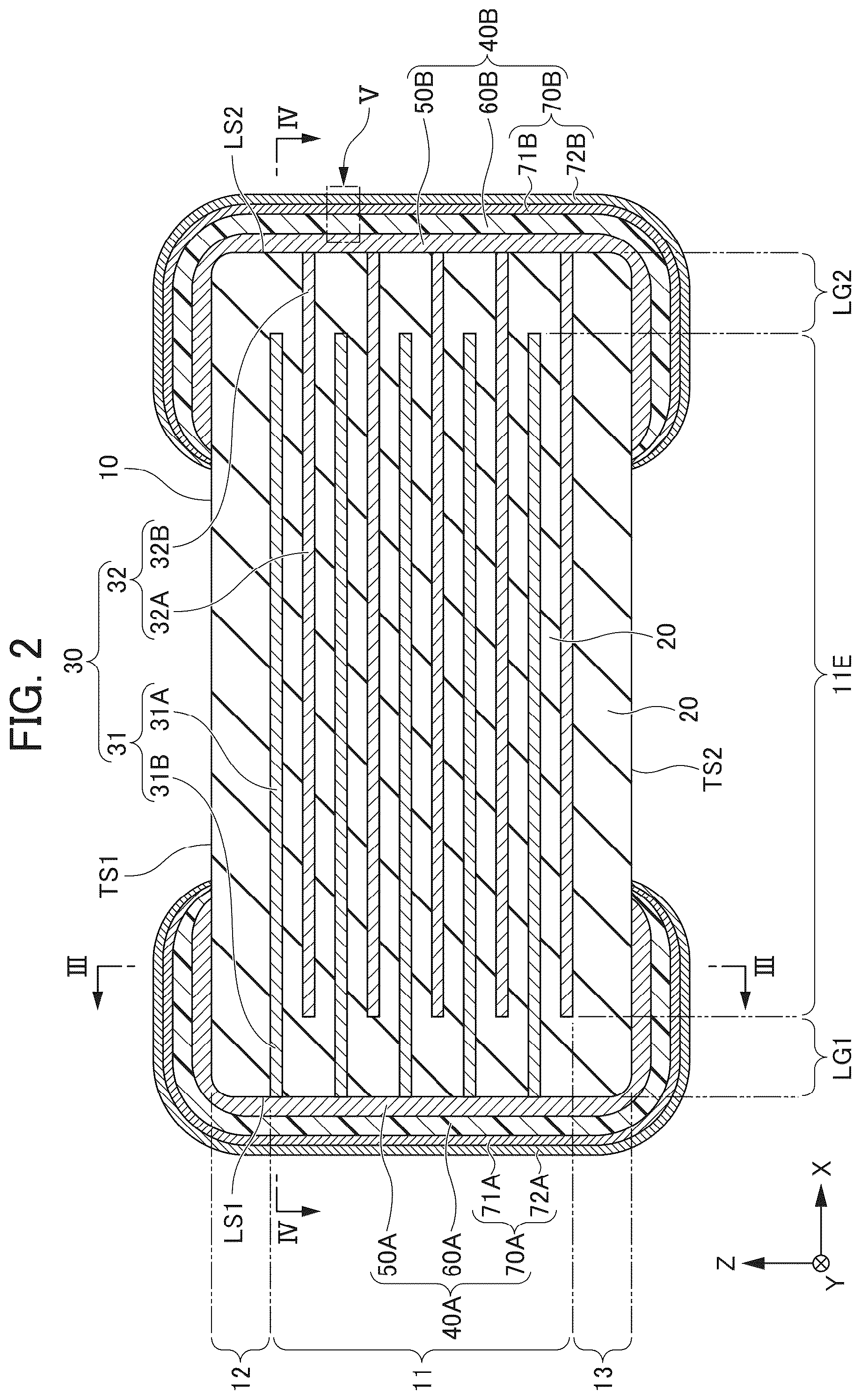 Patent US12315678 Figure 2 – Multilayer ceramic capacitor