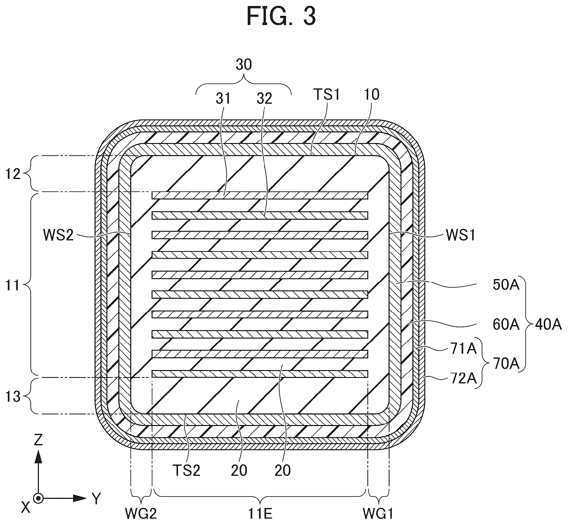 Patent US12315678 Figure 3 – Multilayer ceramic capacitor