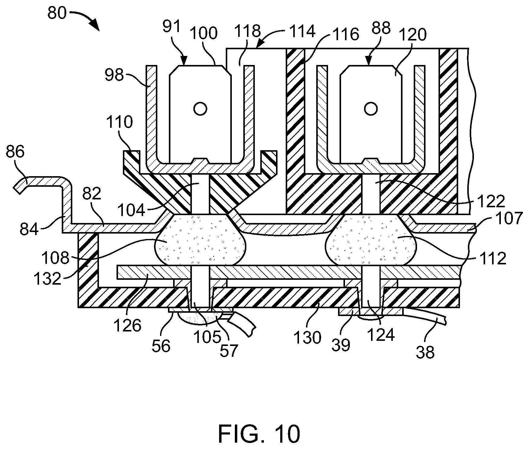 Patent US12315679 Figure 8 – Capacitor with multiple elements for multiple replacement applications