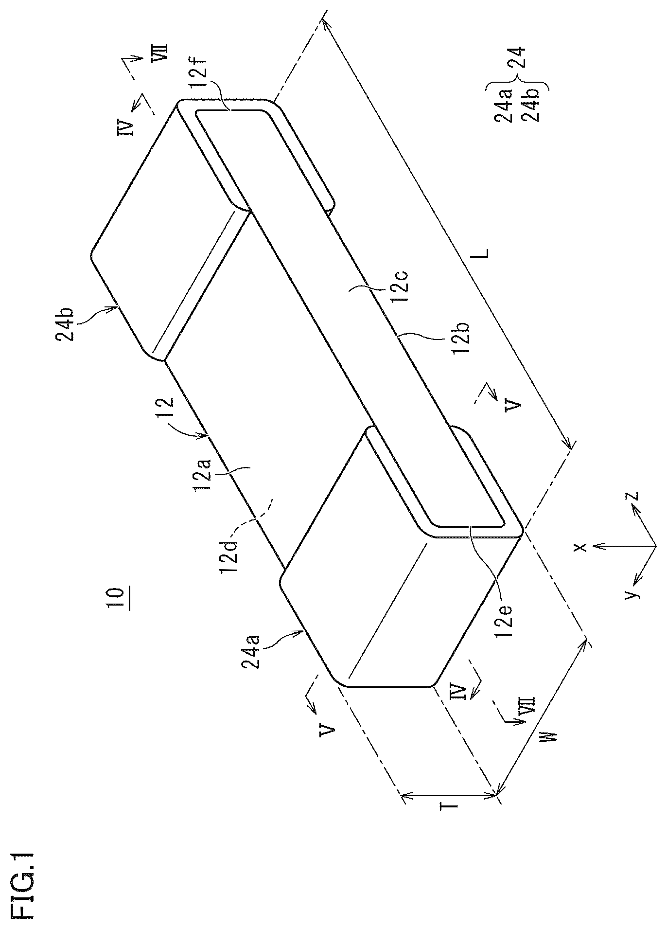 Patent US12315680 Figure 1 – Multilayer ceramic electronic component
