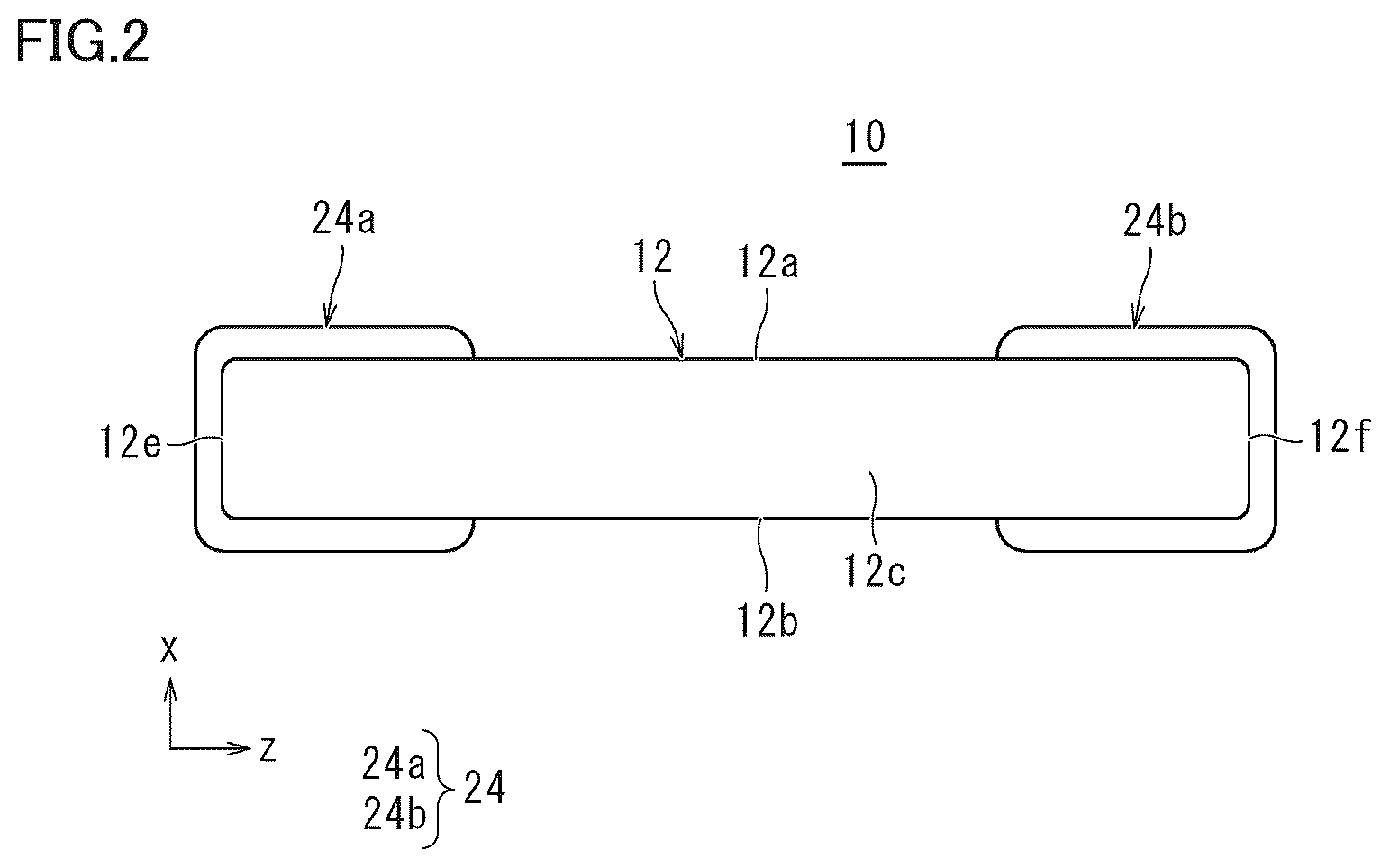 Patent US12315680 Figure 2 – Multilayer ceramic electronic component