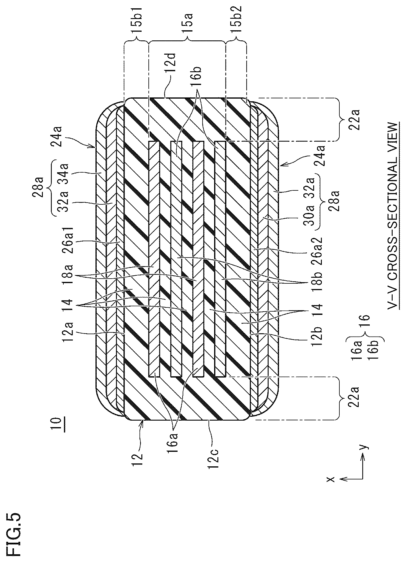 Patent US12315680 Figure 5 – Multilayer ceramic electronic component