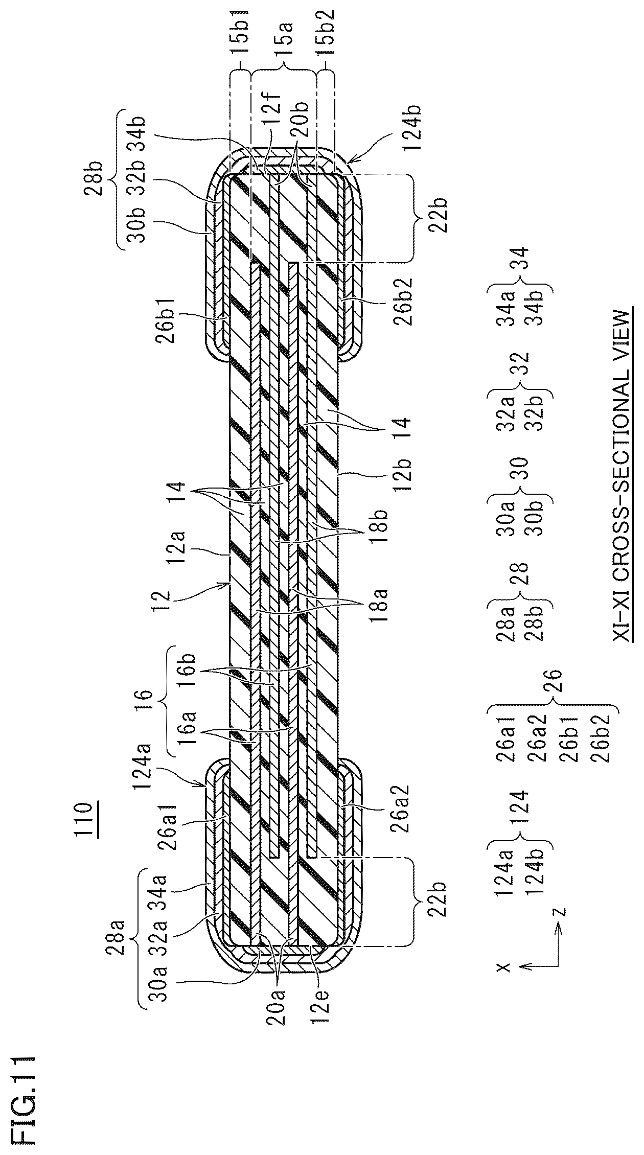 Patent US12315680 Figure 11 – Multilayer ceramic electronic component