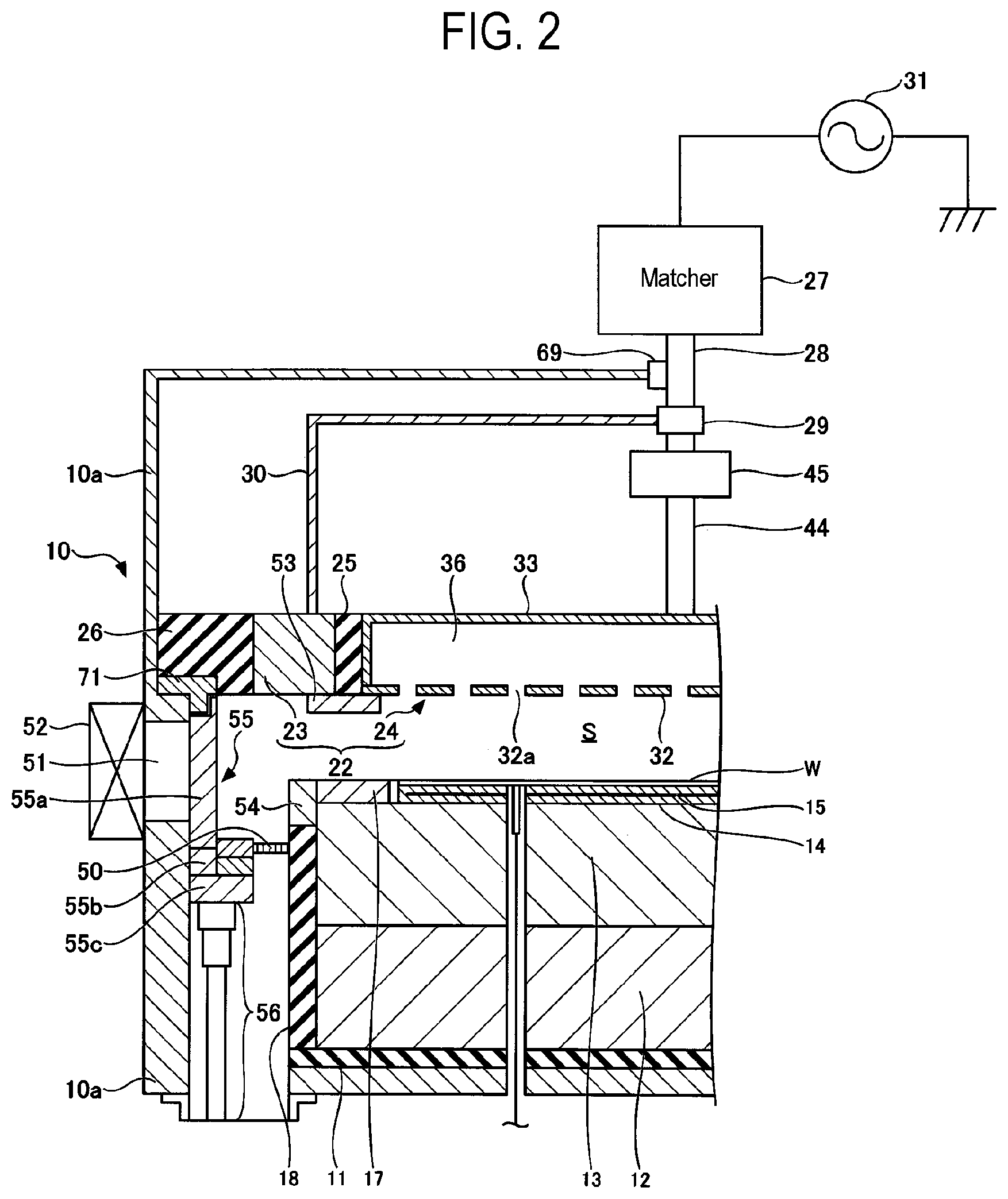 Patent US12315702 Figure 2 – Plasma processing apparatus