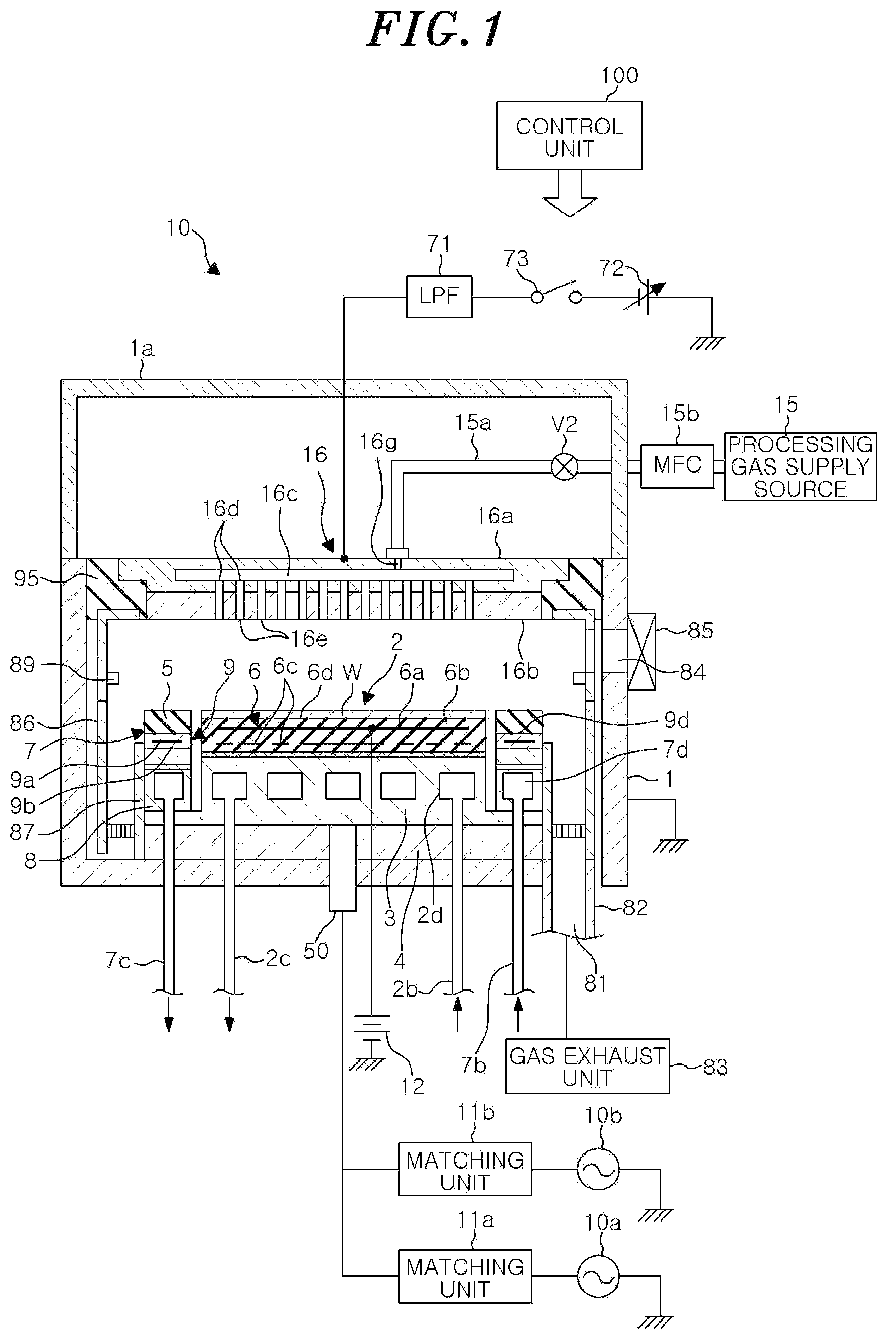 Patent US12315704 Figure 1 – Plasma processing apparatus, and method and program for controlling elevation of focus ring
